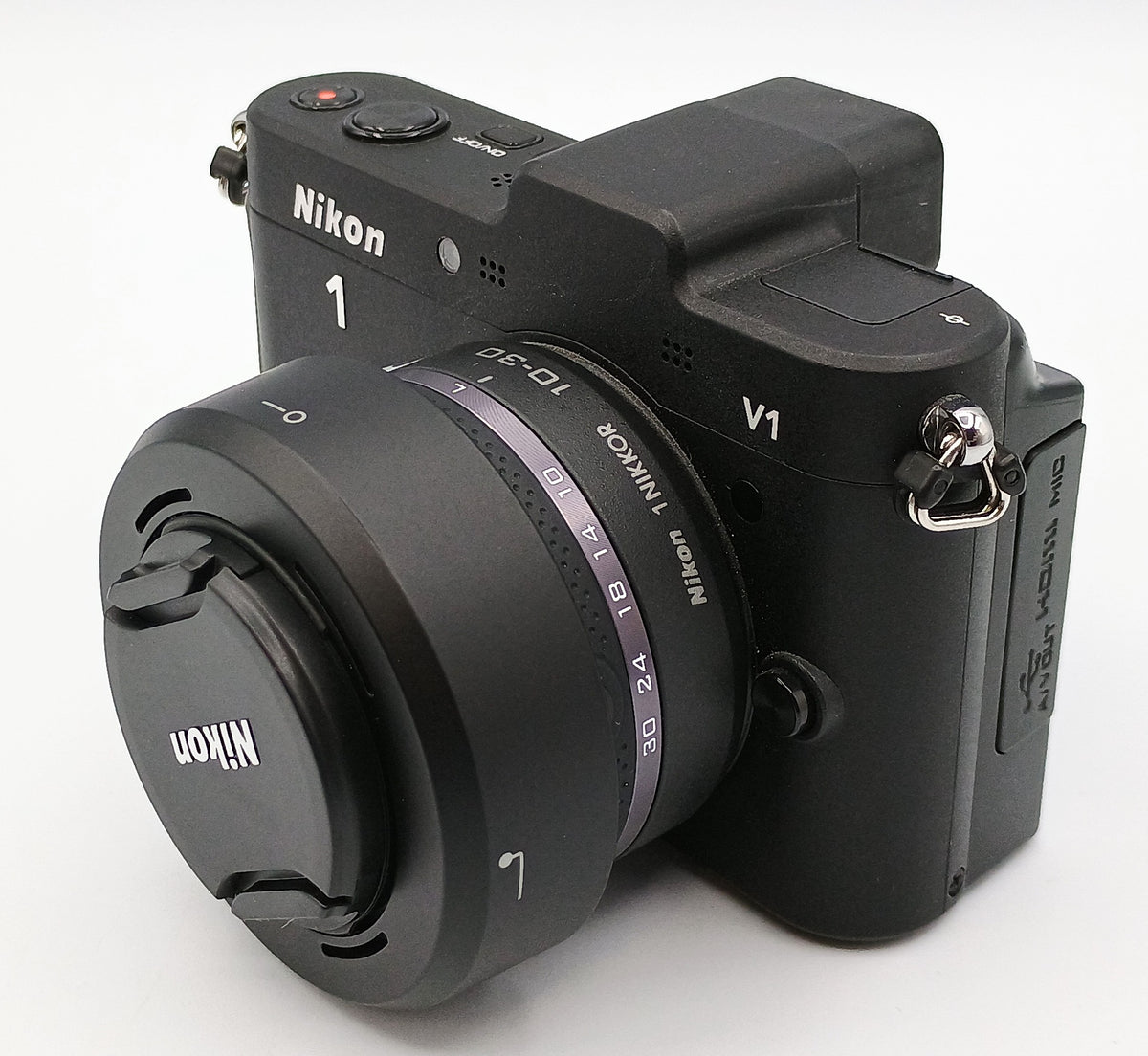 USED Nikon 1 V1 mirrorless w/ 10-30mm VR BLK