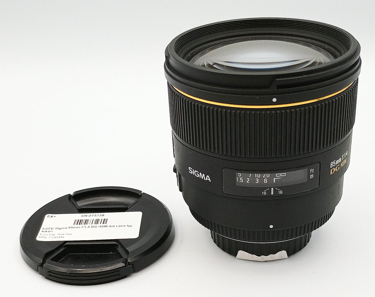 USED Sigma 85mm f/1.4 DG HSM Art Lens for Nikon