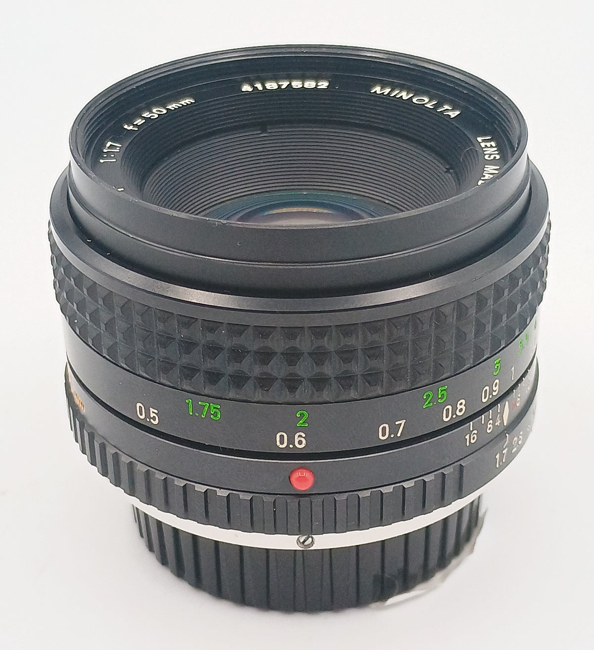 Used Minolta MC Rokkor-X 50mm F1.7 Lens