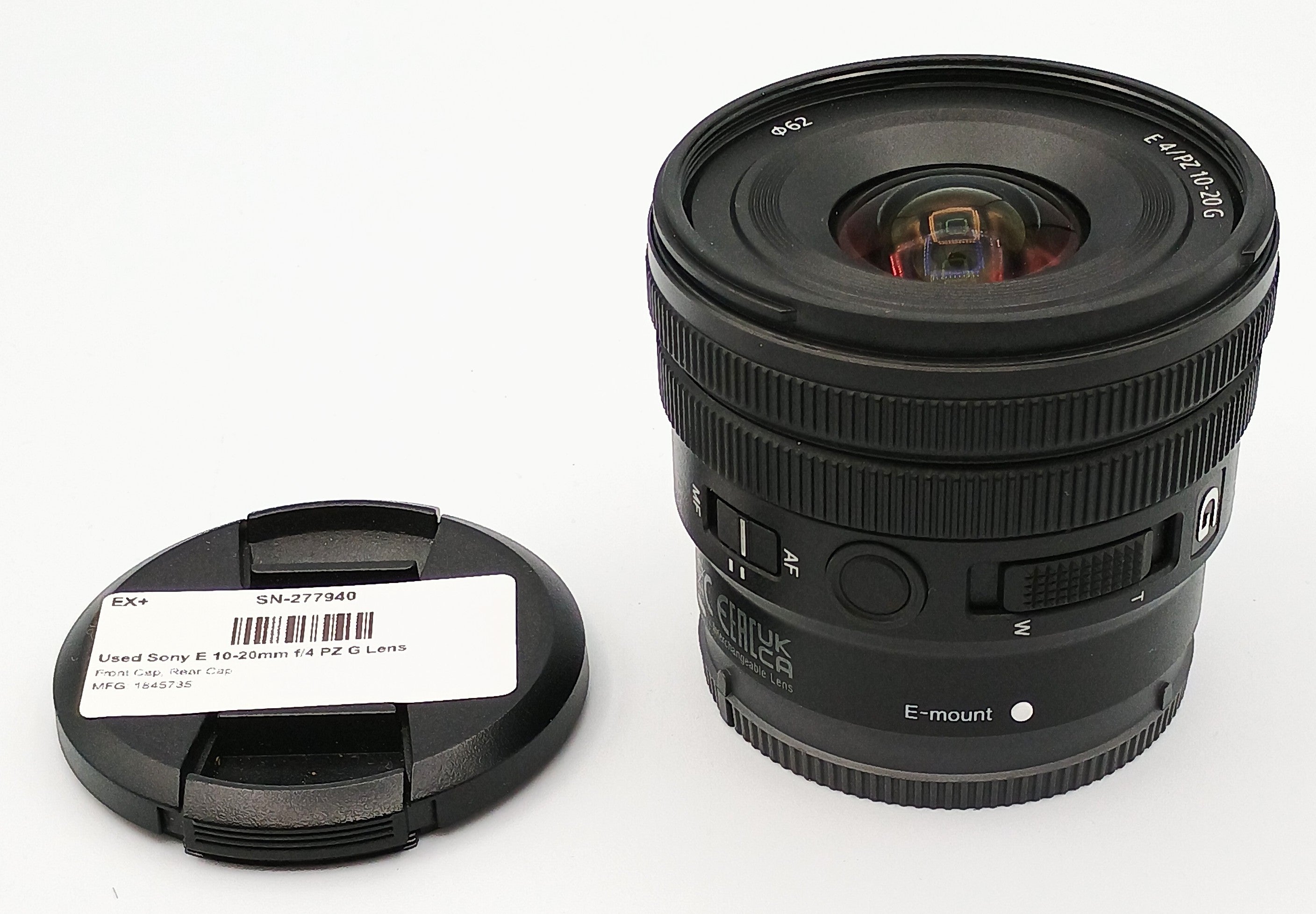 Used Sony E 10-20mm f/4 PZ G Lens