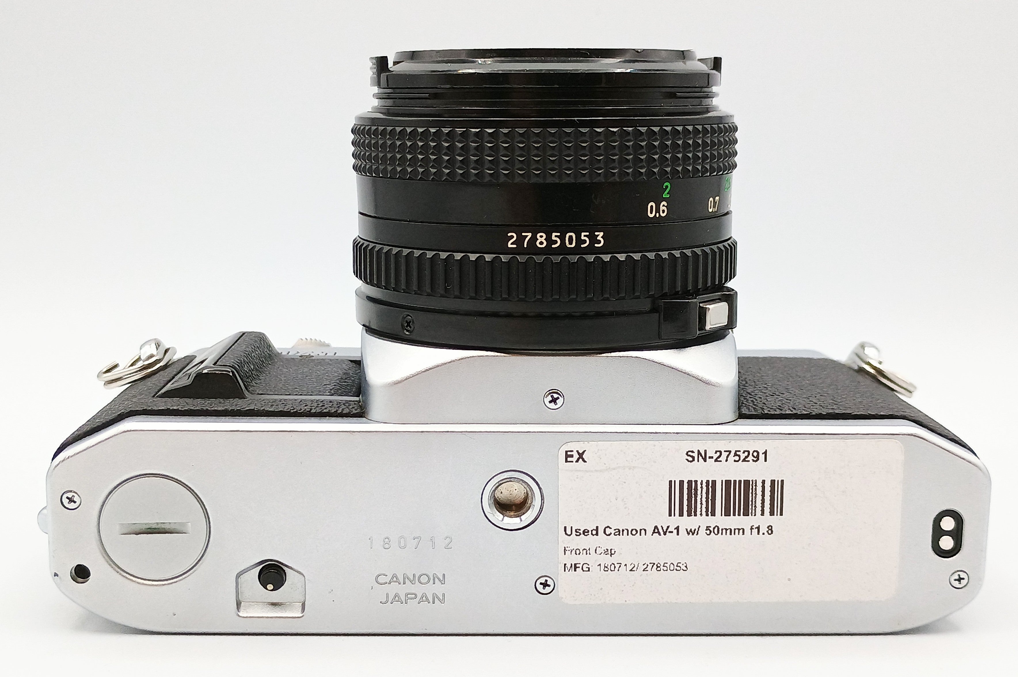 Canon AV-1シルバー+50mmF1.8 整備済、清掃セット付 Canon AV-1