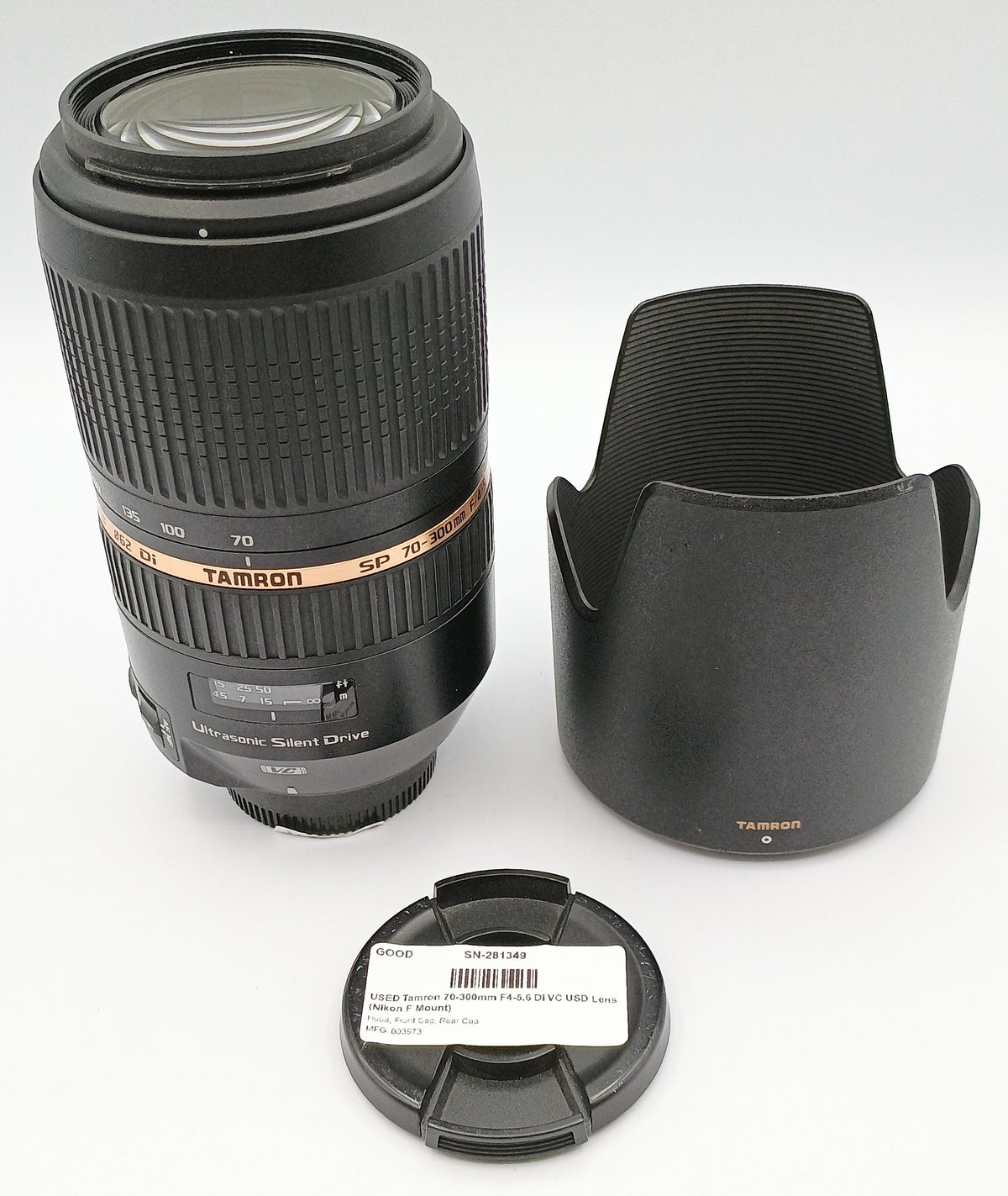 USED Tamron 70-300mm F4-5.6 Di VC USD Lens (Nikon F Mount)