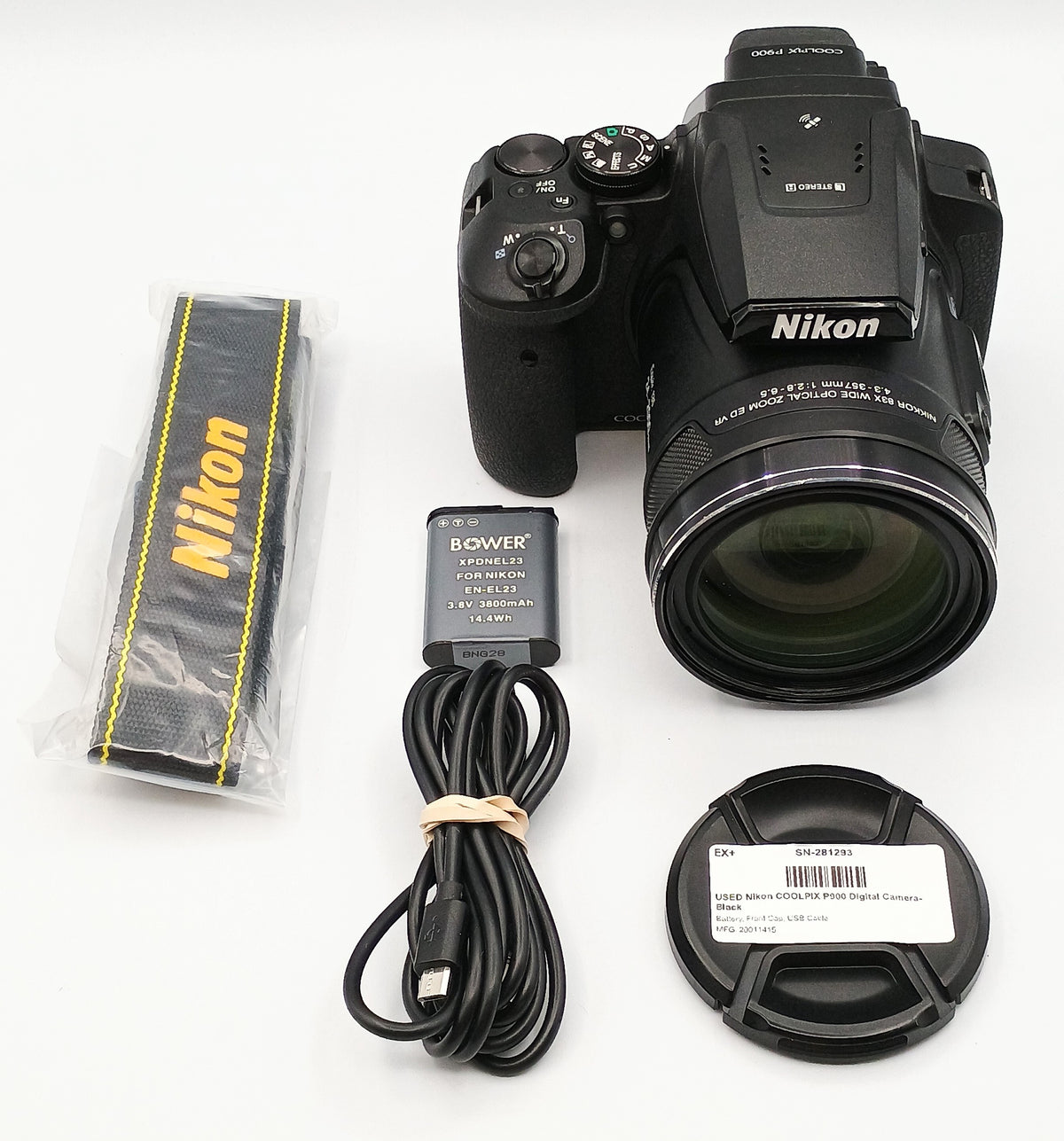 USED Nikon COOLPIX P900 Digital Camera- Black