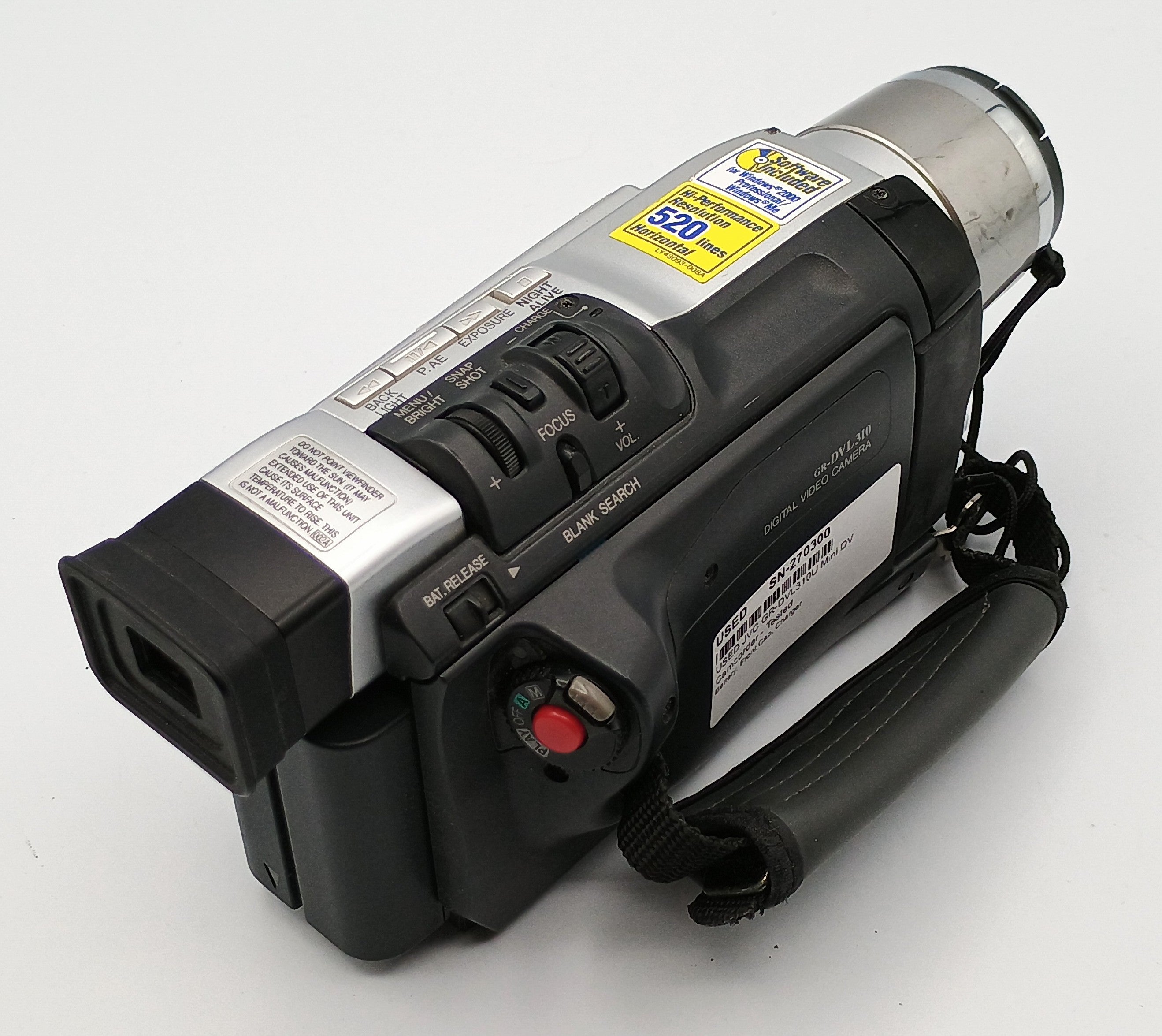 USED JVC GR-DVL310U Mini DV Camcorder - Tested
