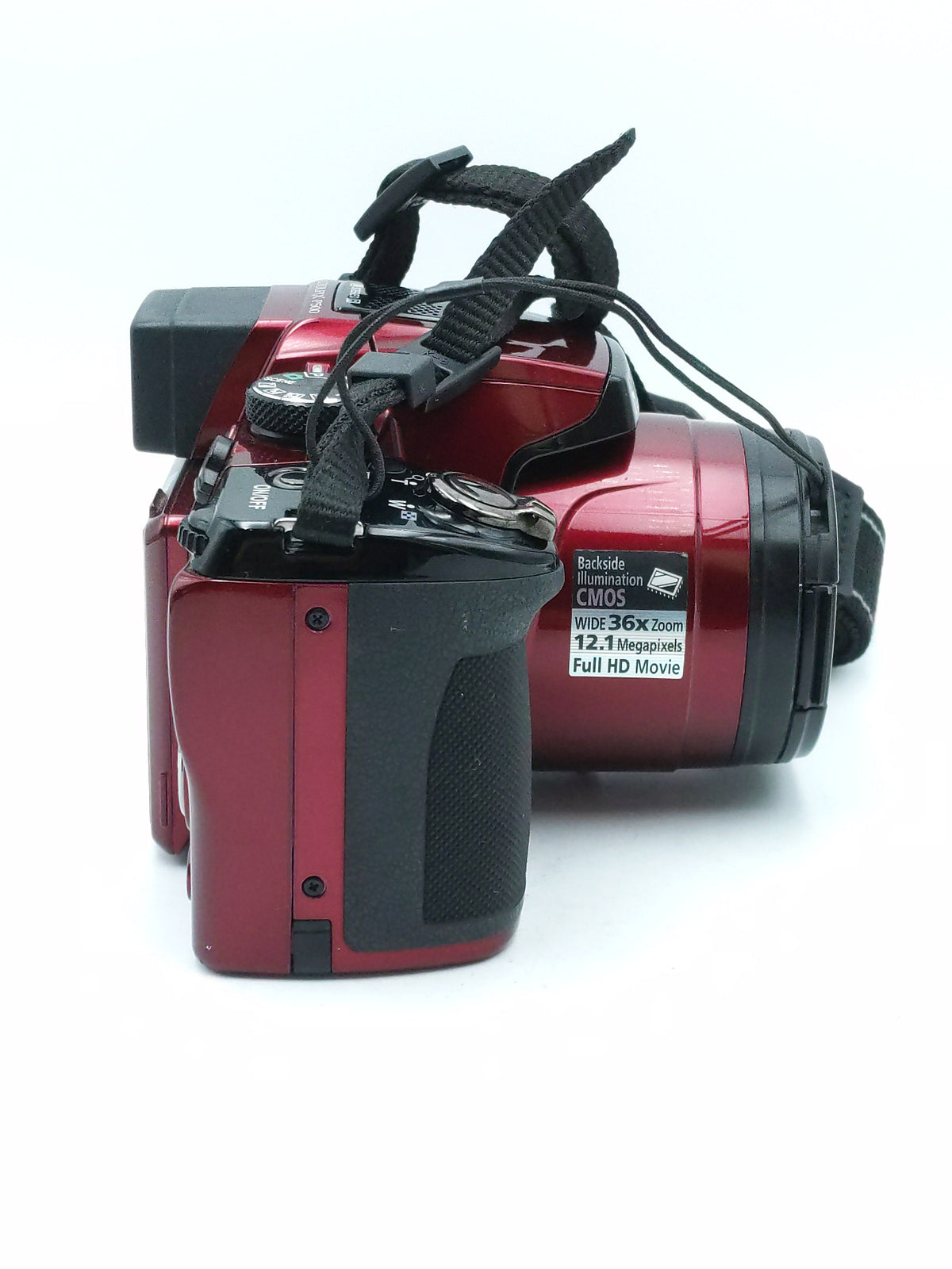 USED Nikon Coolpix P500 Digital Point and Shoot Camera (Red)