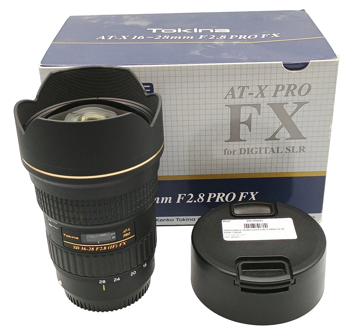 USED Tokina 16-28mm F2.8 AT-X PRO FX AF Lens- Canon