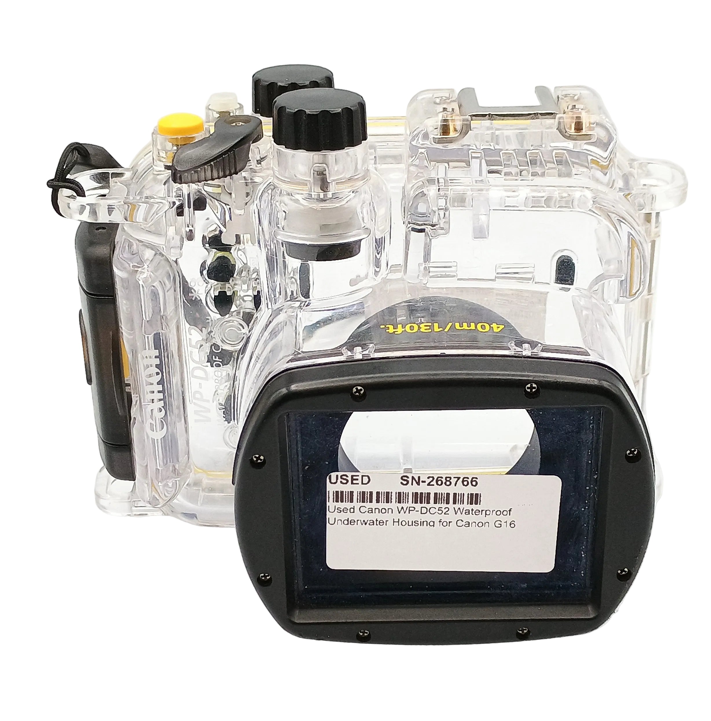 Used Canon WP-DC52 Waterproof Underwater Housing for Canon G16 Camera Dive
