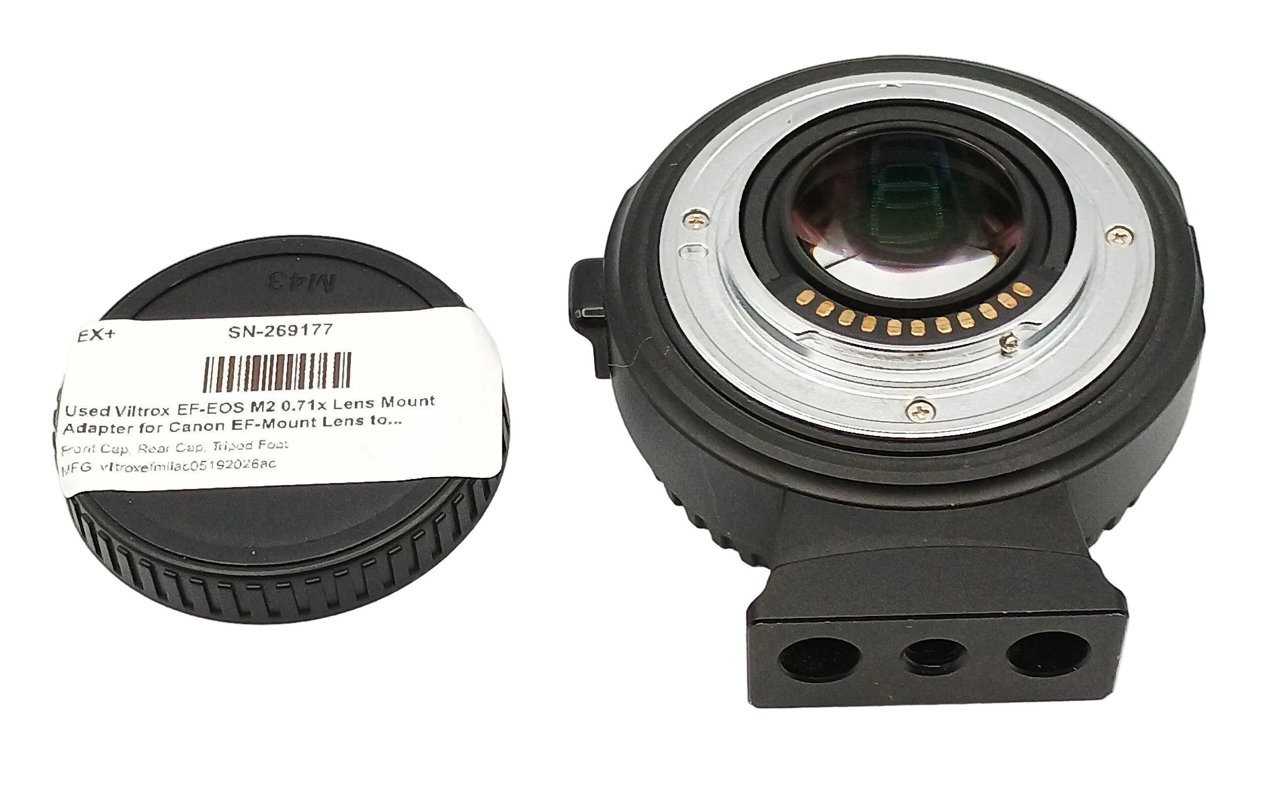 Used Viltrox EF-EOS M2 0.71x Lens Mount Adapter for Canon EF-Mount Lens to Canon EF-M-Mount Camera -Booster