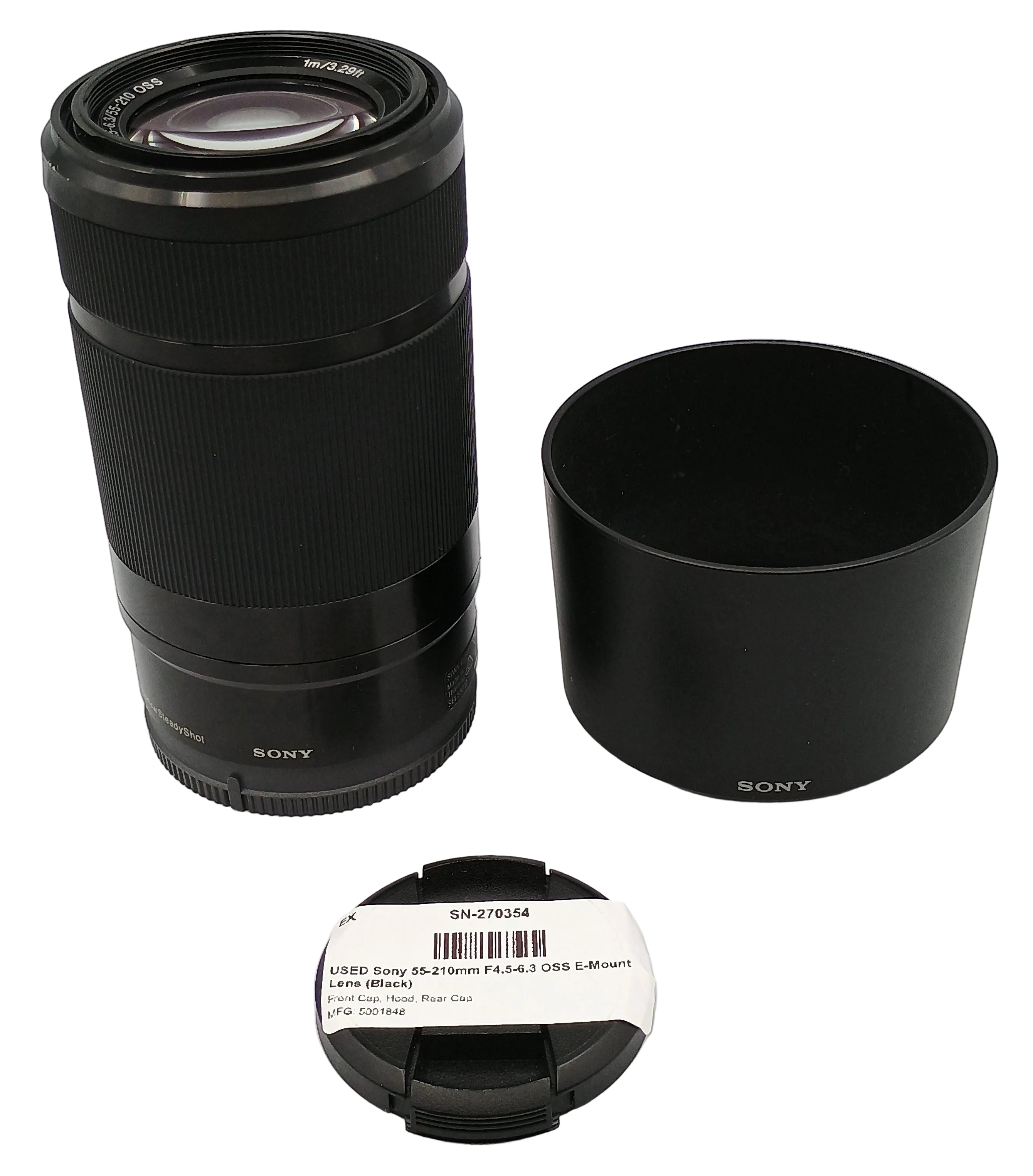USED Sony 55-210mm F4.5-6.3 OSS E-Mount Lens (Black)