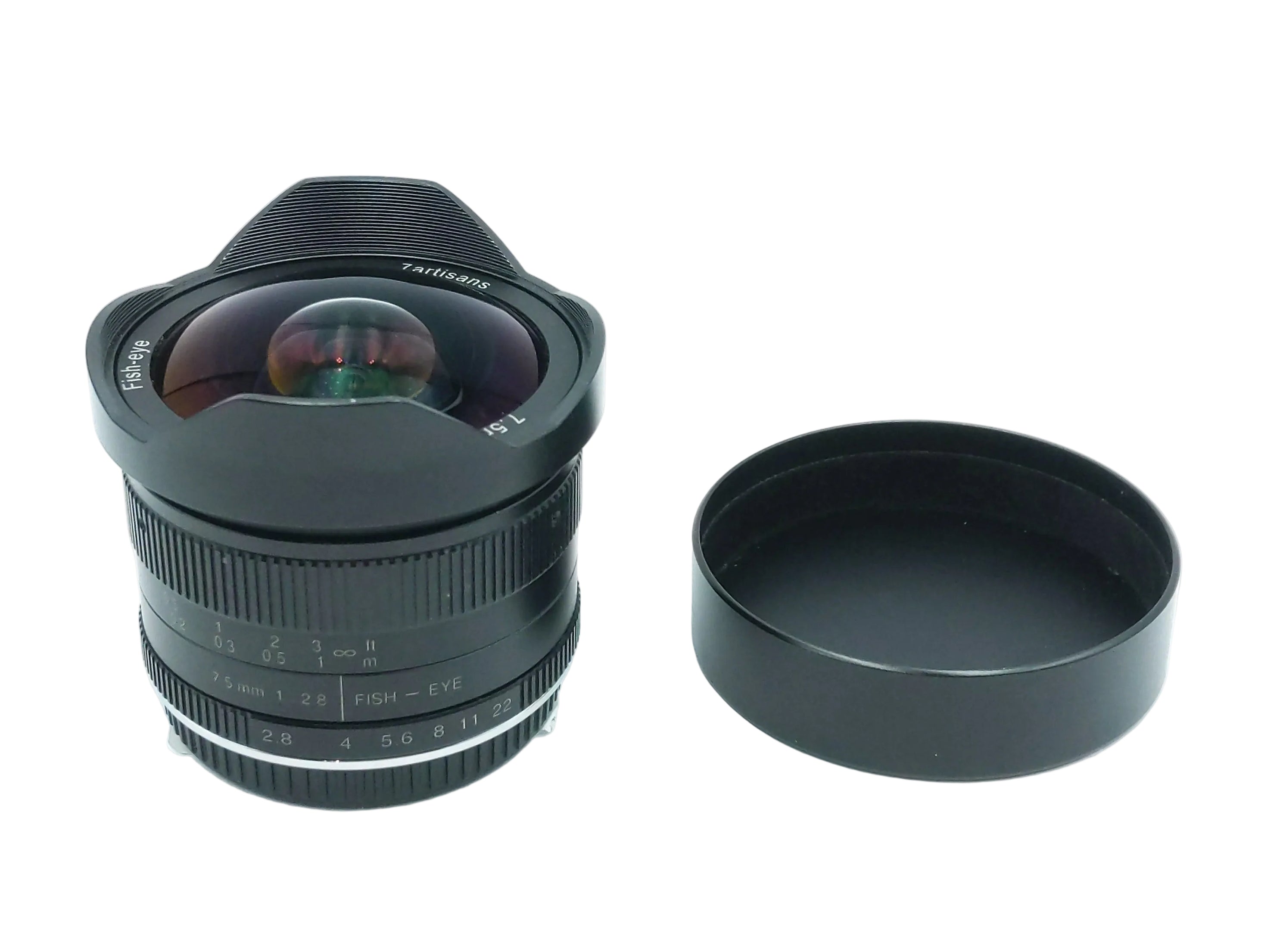 Used 7Artisans 7.5mm F2.8 Fish-Eye Lens (M 4/3 Mount)