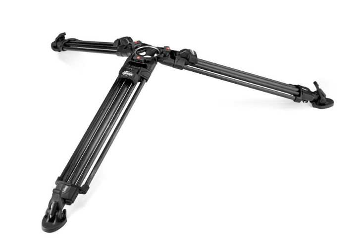 Used Manfrotto Carbon Fiber 645 Twin Leg Tripod W/608 Nitrotech Fluid Video Head - MVK608TWINFCUS