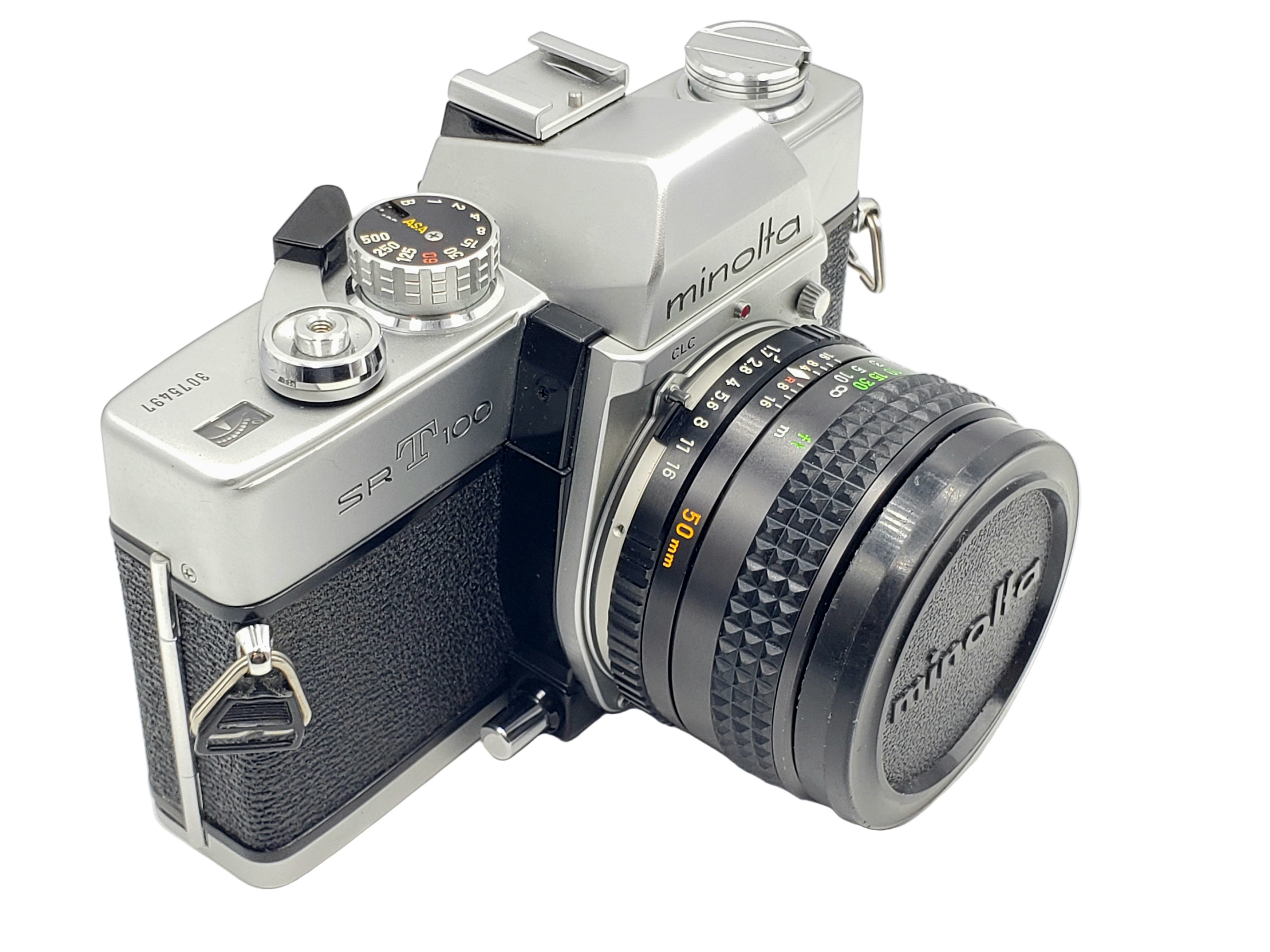 Used Minolta SRT 100 Film SLR W/50mm F1.7 Lens