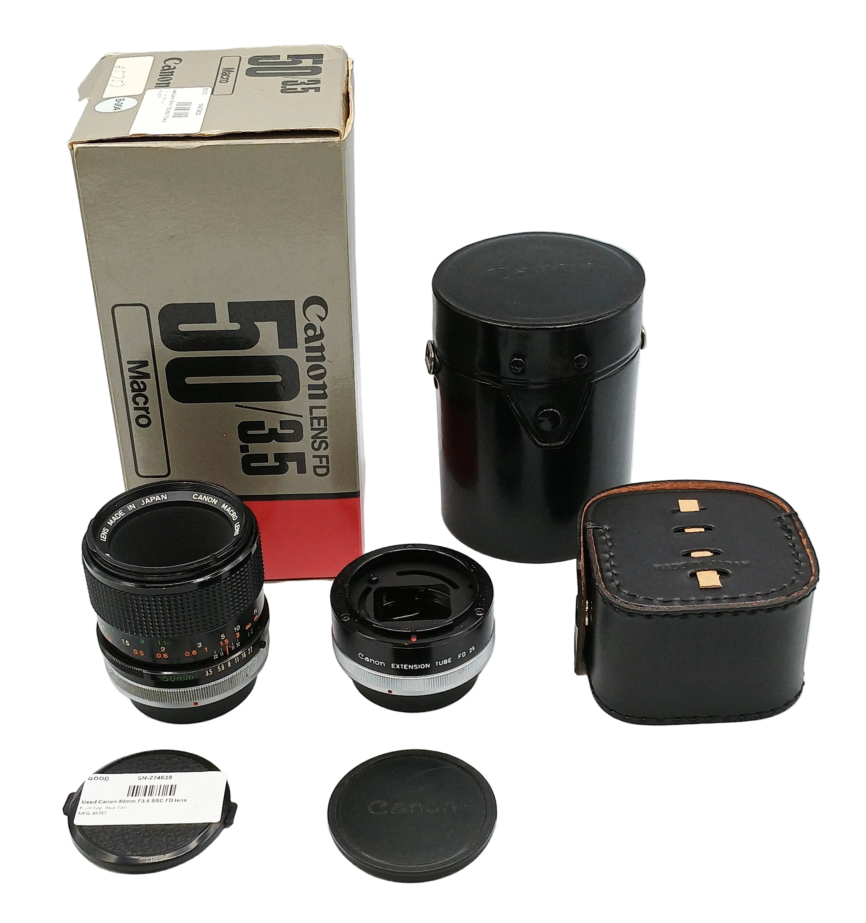 Used Canon 50mm F3.5 SSC FD lens