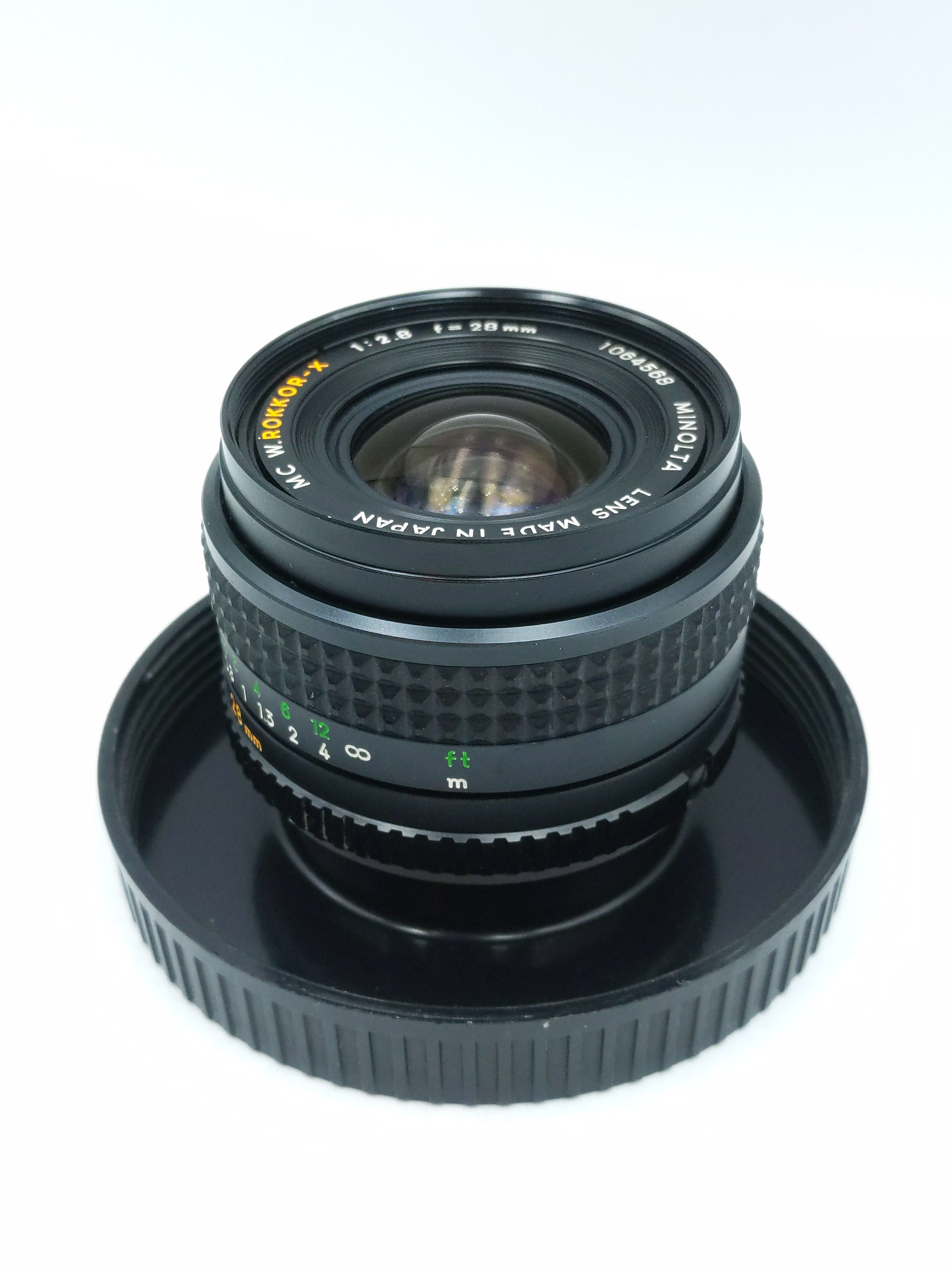 Used Minolta W.Rokkor-X 28mm F2.8 MF Film Lens