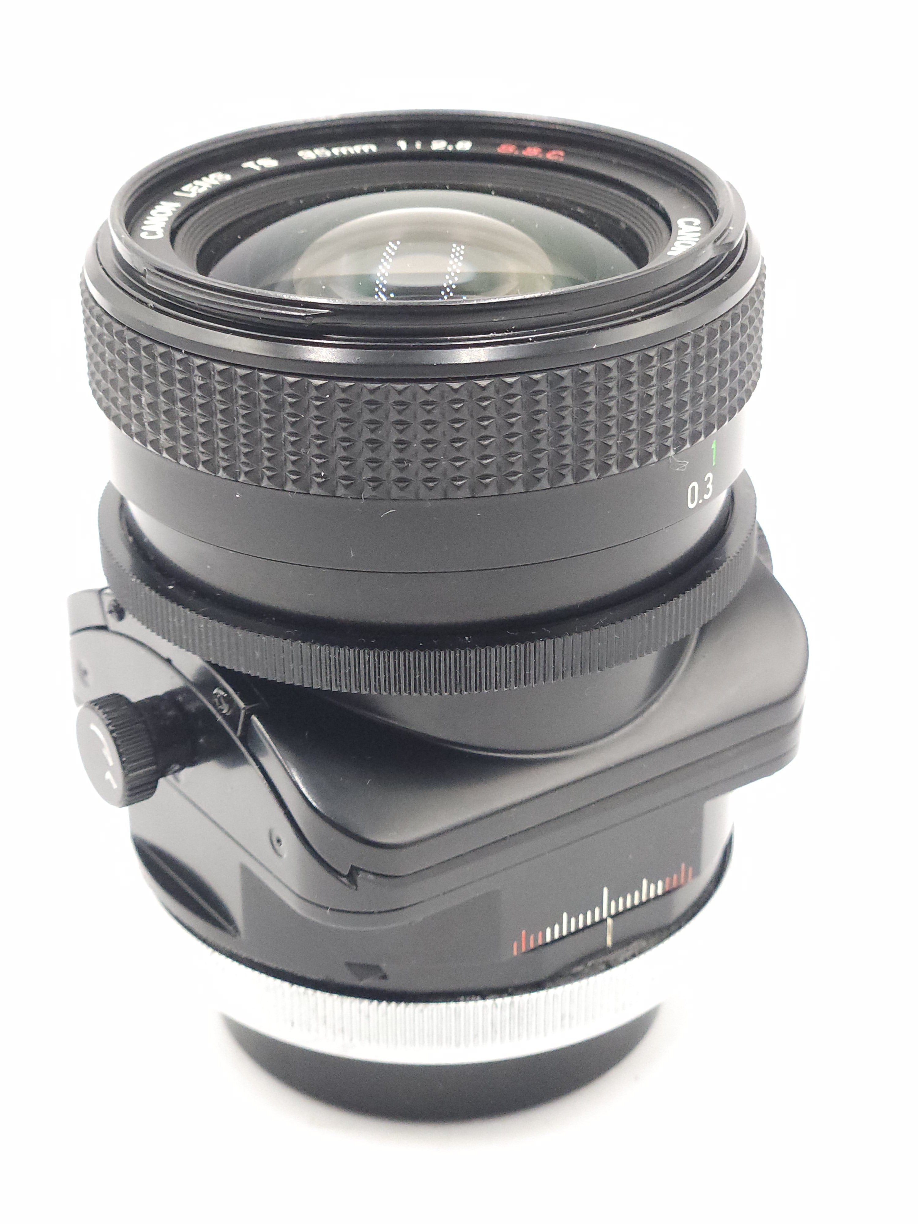 Used Canon FD 35mm f2.8 TS Tilt-Shift Lens w/Tripod Extension & Case