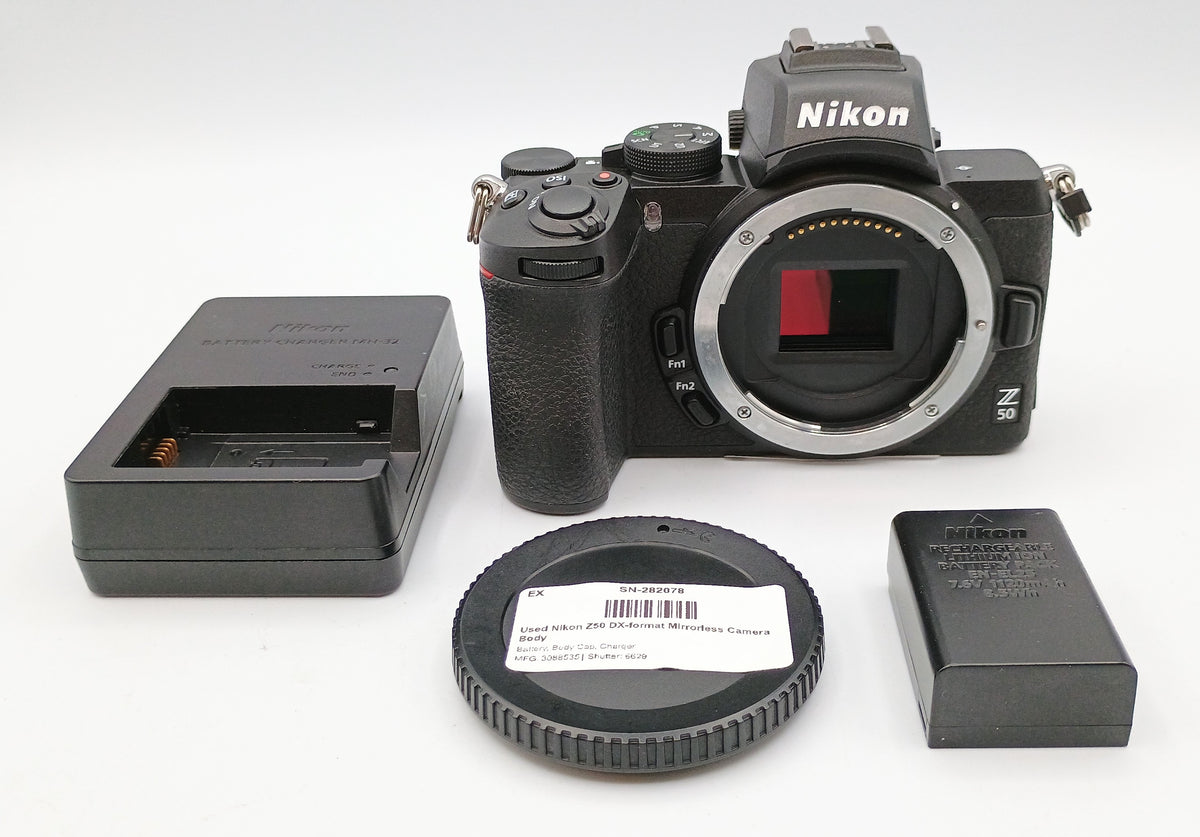 Used Nikon Z50 DX-format Mirrorless Camera Body