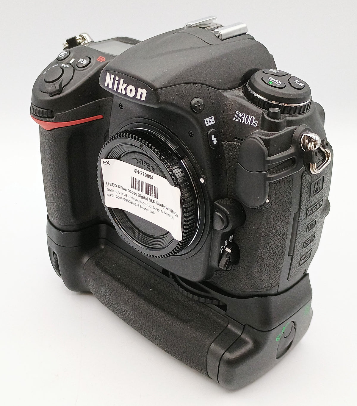 USED Nikon D300s Digital SLR Body w/ MB-D10