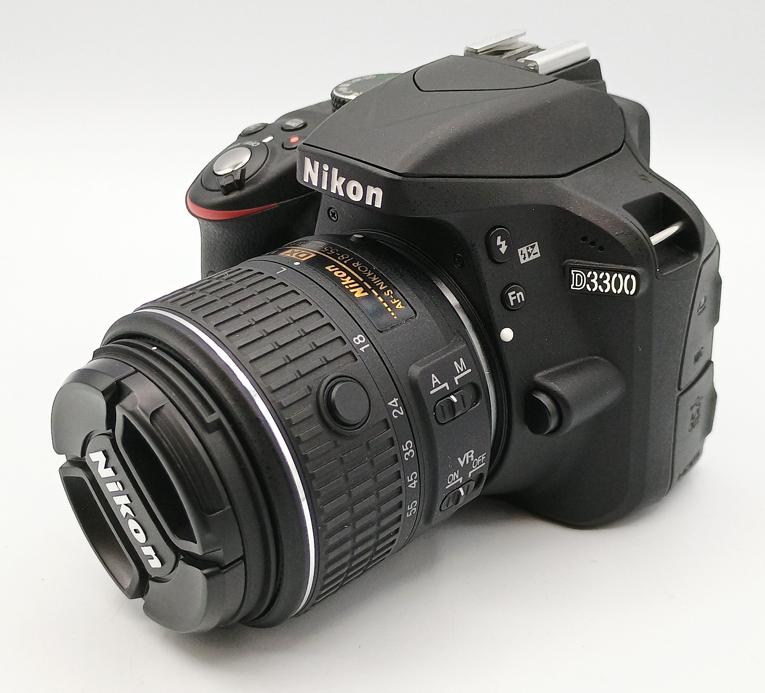 Used Nikon D3300 DLSR Camera w/ 18-55mm VR II  Lens Kit (Black)