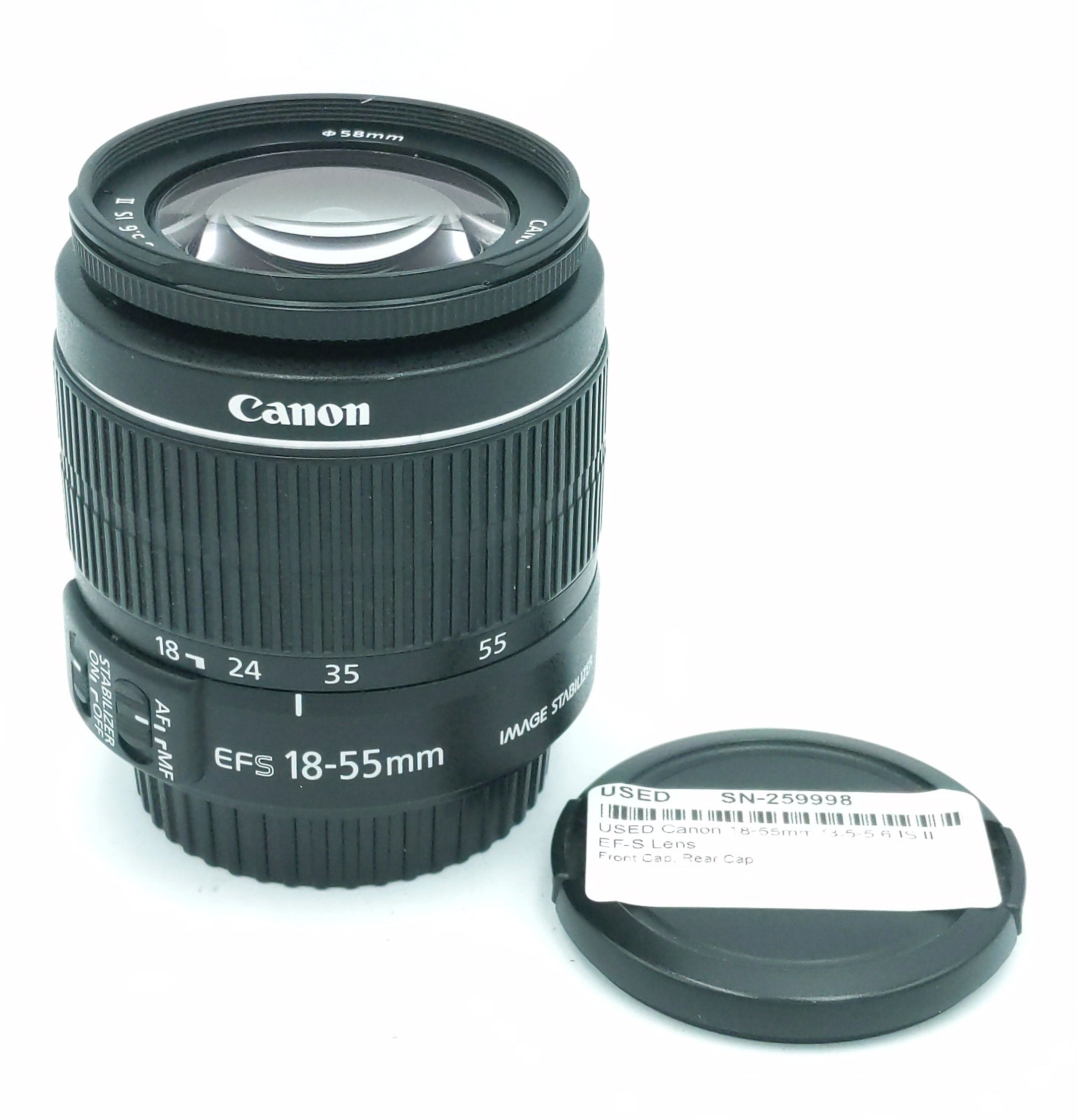 USED Canon 18-55mm f3.5-5.6 IS II EF-S Lens
