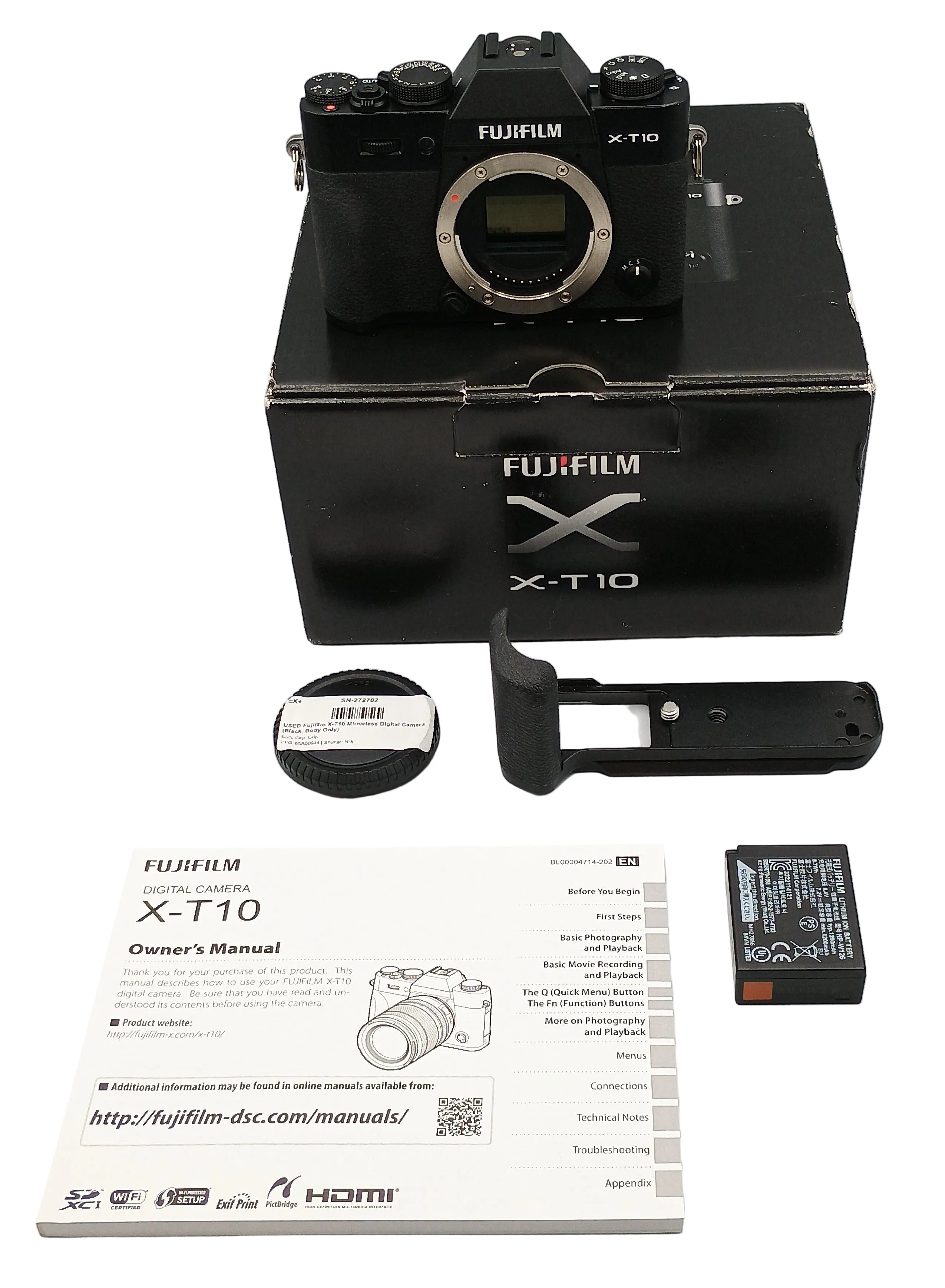 USED Fujifilm X-T10 Mirrorless Digital Camera (Black, Body Only)