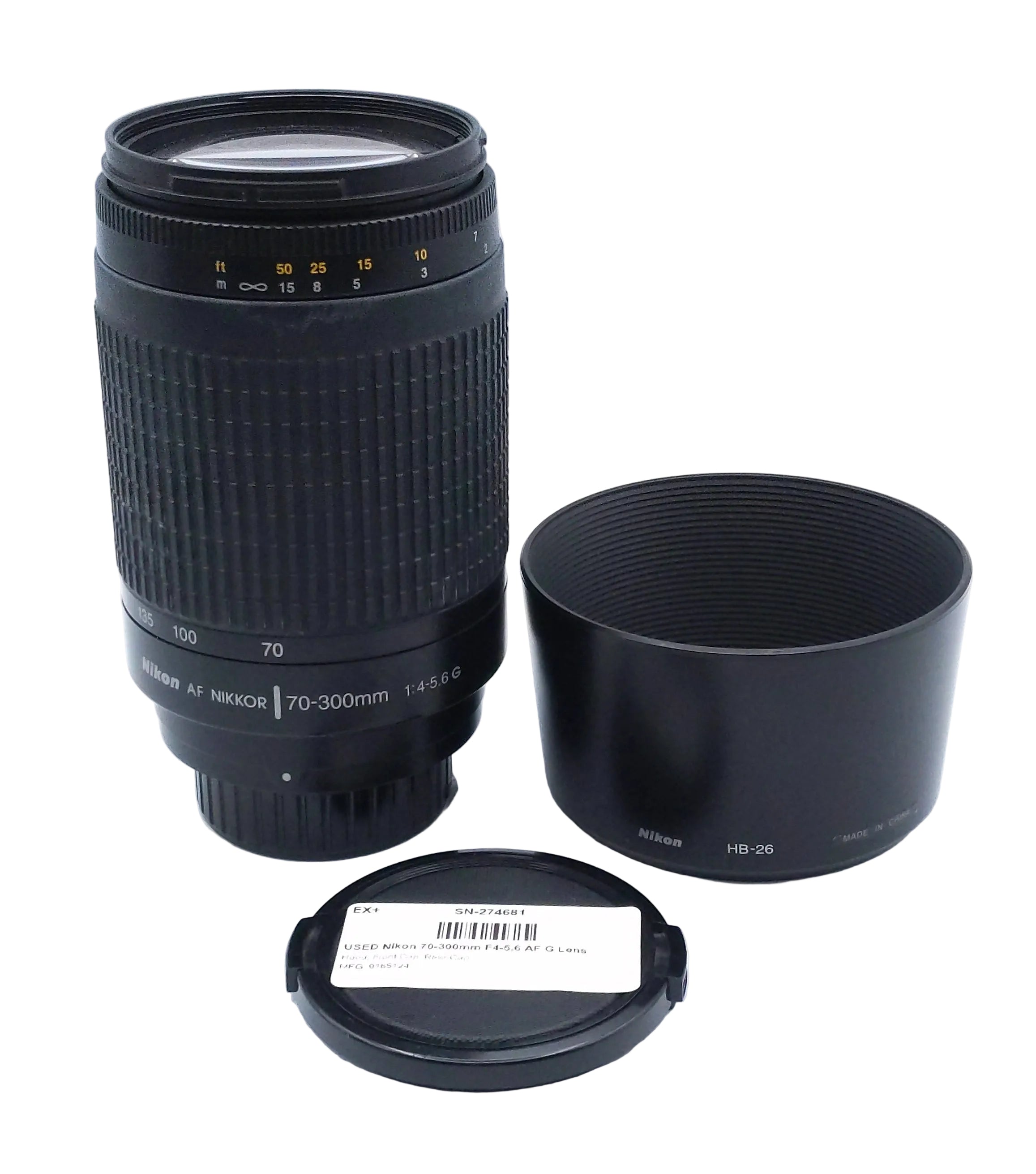 USED Nikon 70-300mm F4-5.6 AF G Lens
