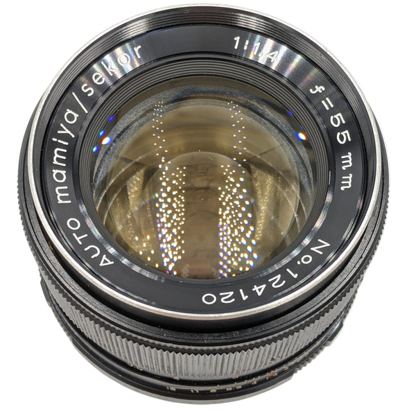 希少　auto mamiya / sekor 1.4 55mm M42 458 Used Mamiya/Sekor 55mm f1.4 m42-mount Lens
