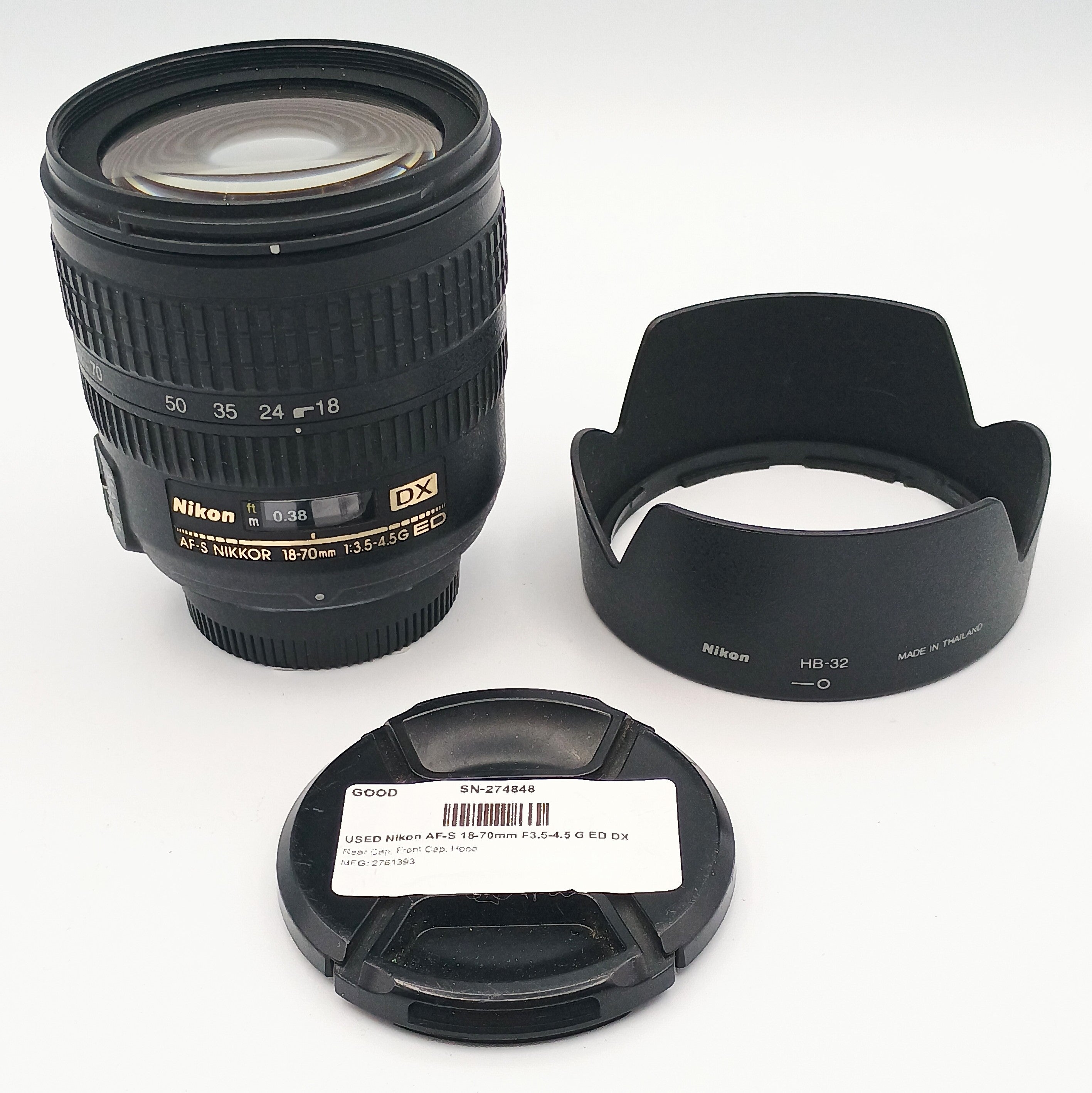 USED Nikon AF-S 18-70mm F3.5-4.5 G ED DX