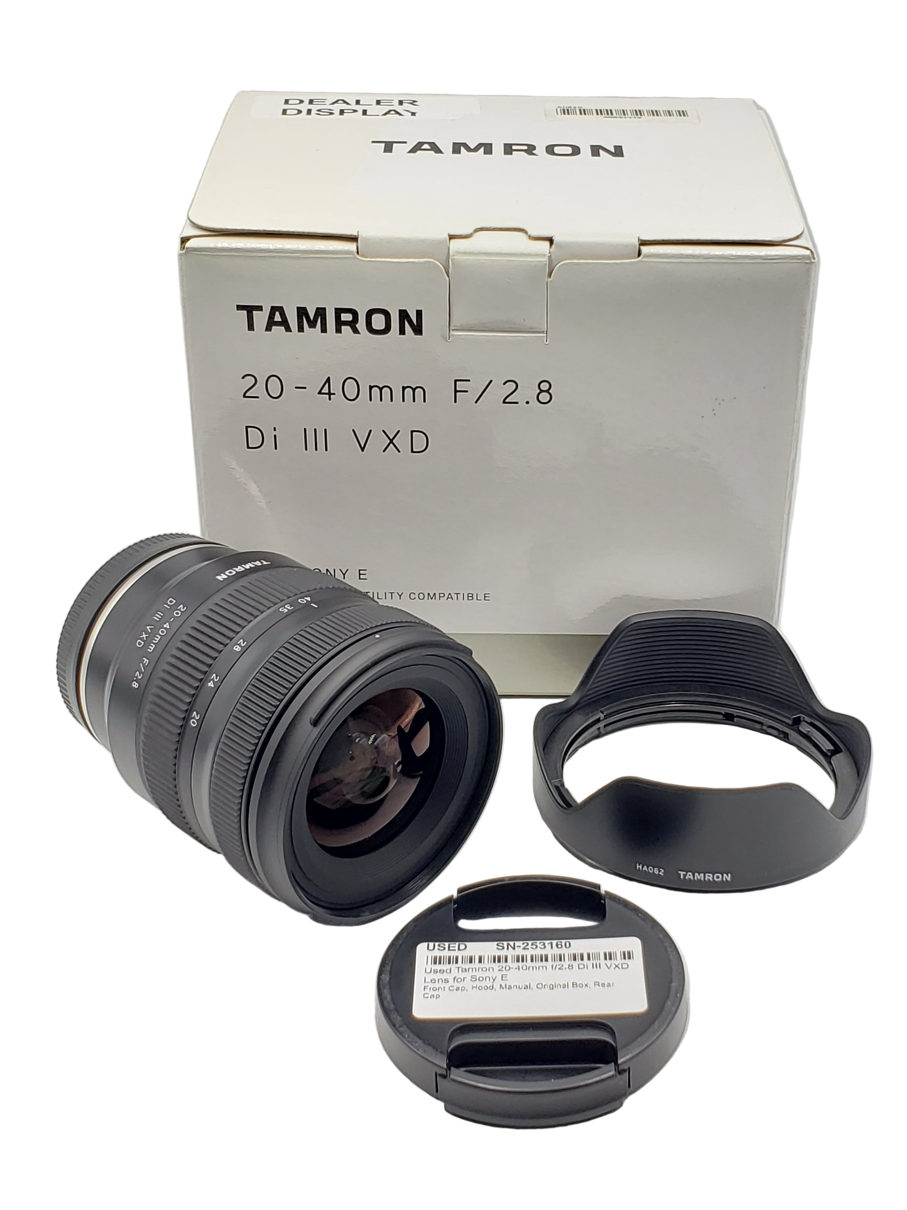 Used Tamron 20-40mm f/2.8 Di III VXD Lens for Sony E