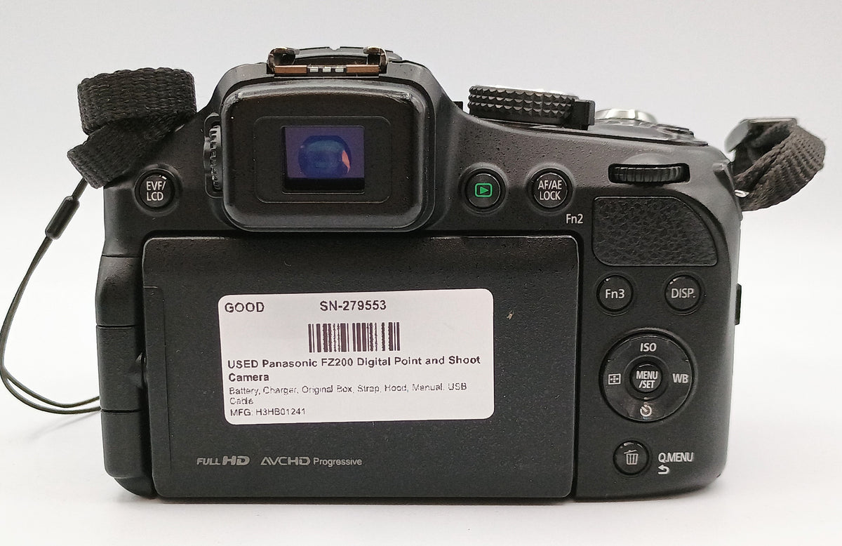 USED Panasonic FZ200 Digital Point and Shoot Camera