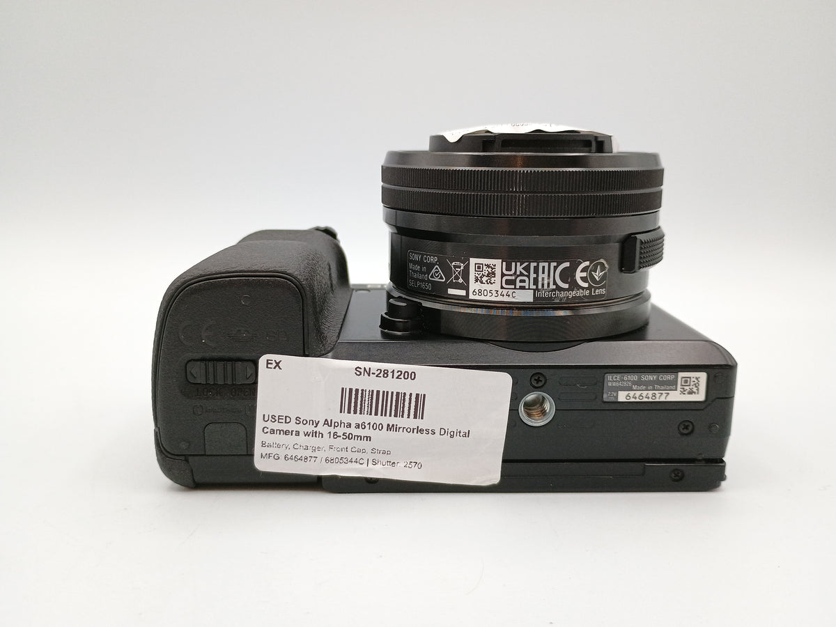 USED Sony Alpha a6100 Mirrorless Digital Camera with 16-50mm