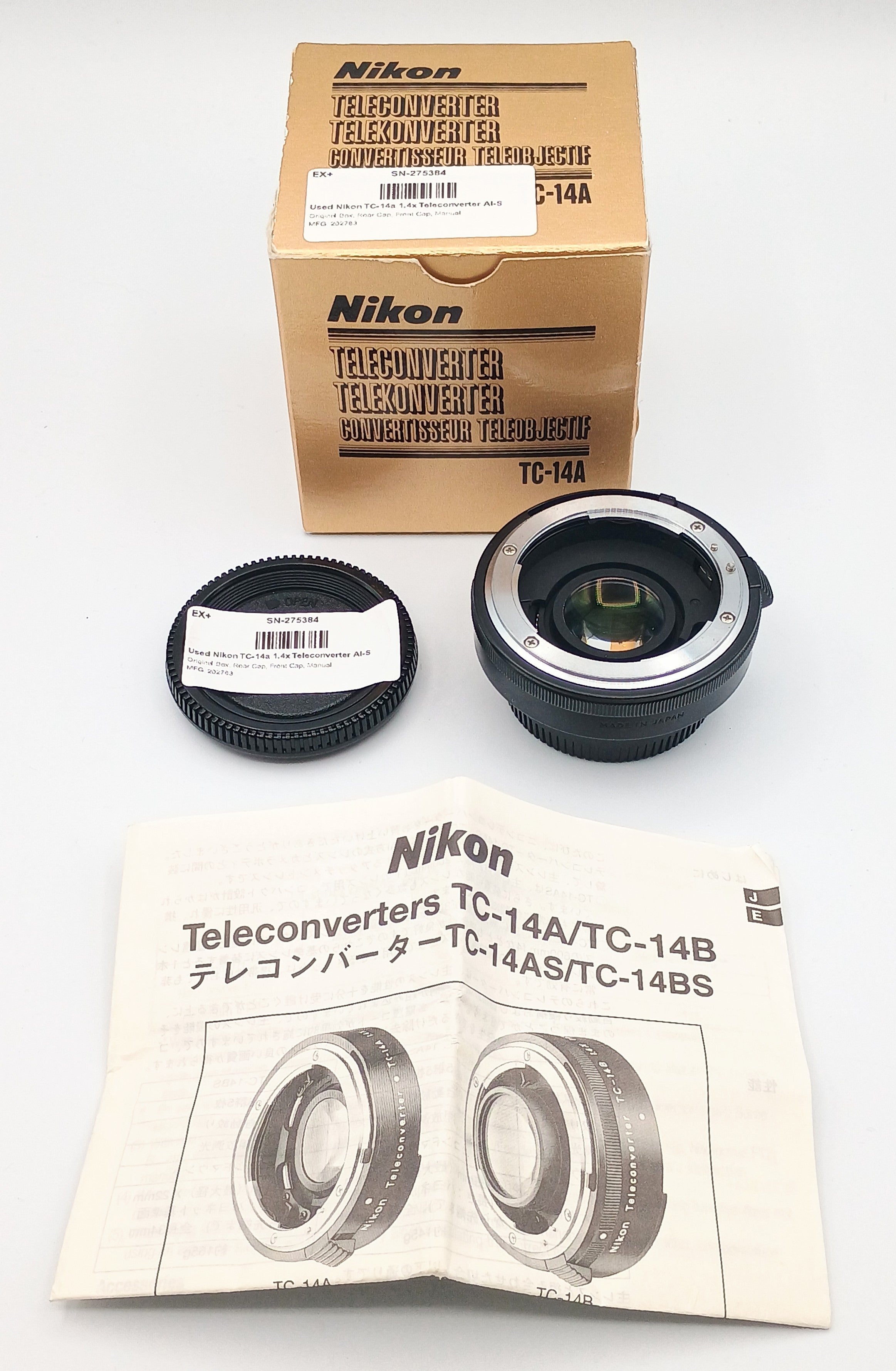 Used Nikon TC-14a 1.4x Teleconverter AI-S