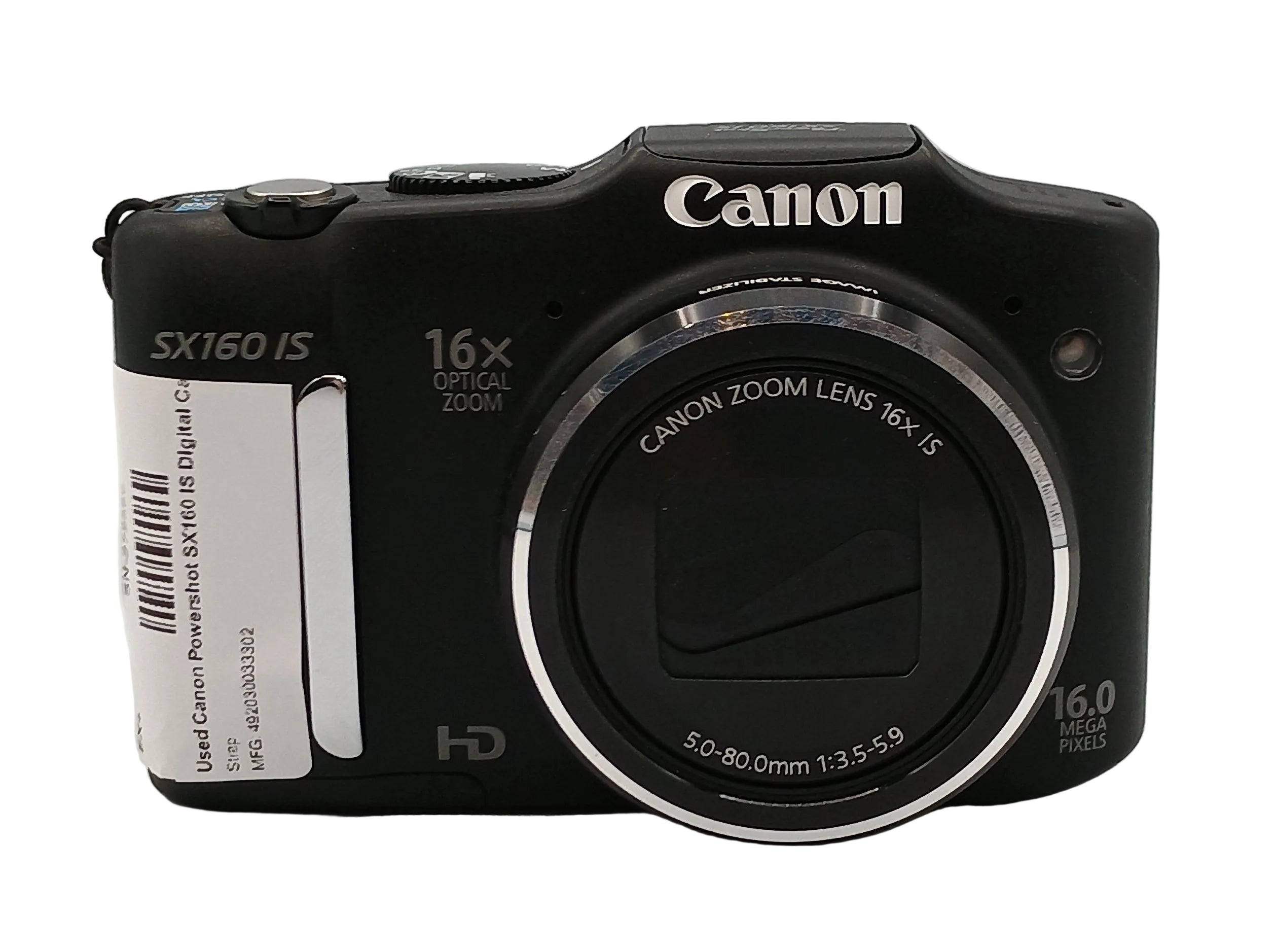 Used Canon Powershot SX160 IS Digital Camera