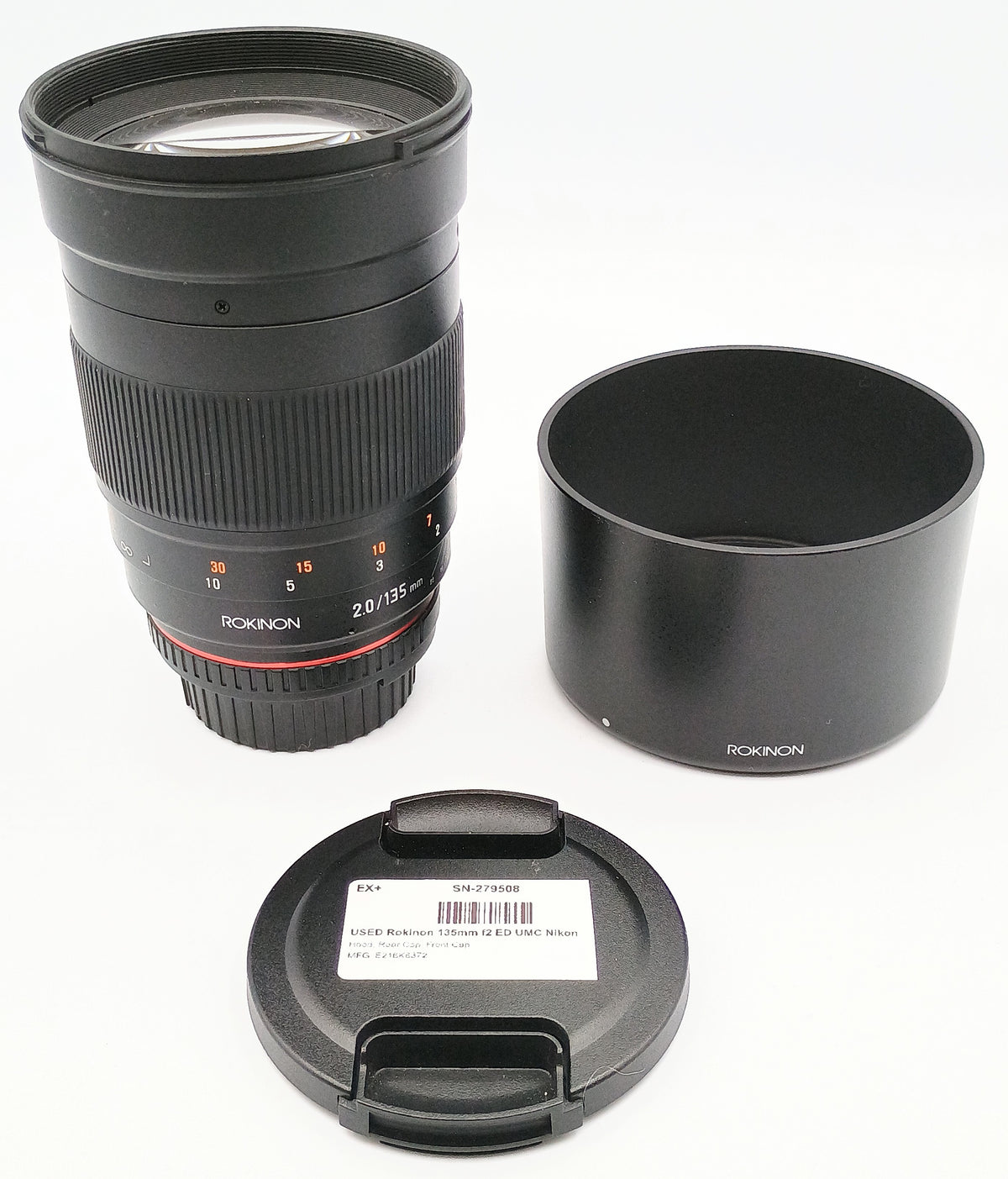 USED Rokinon 135mm f2 ED UMC Nikon