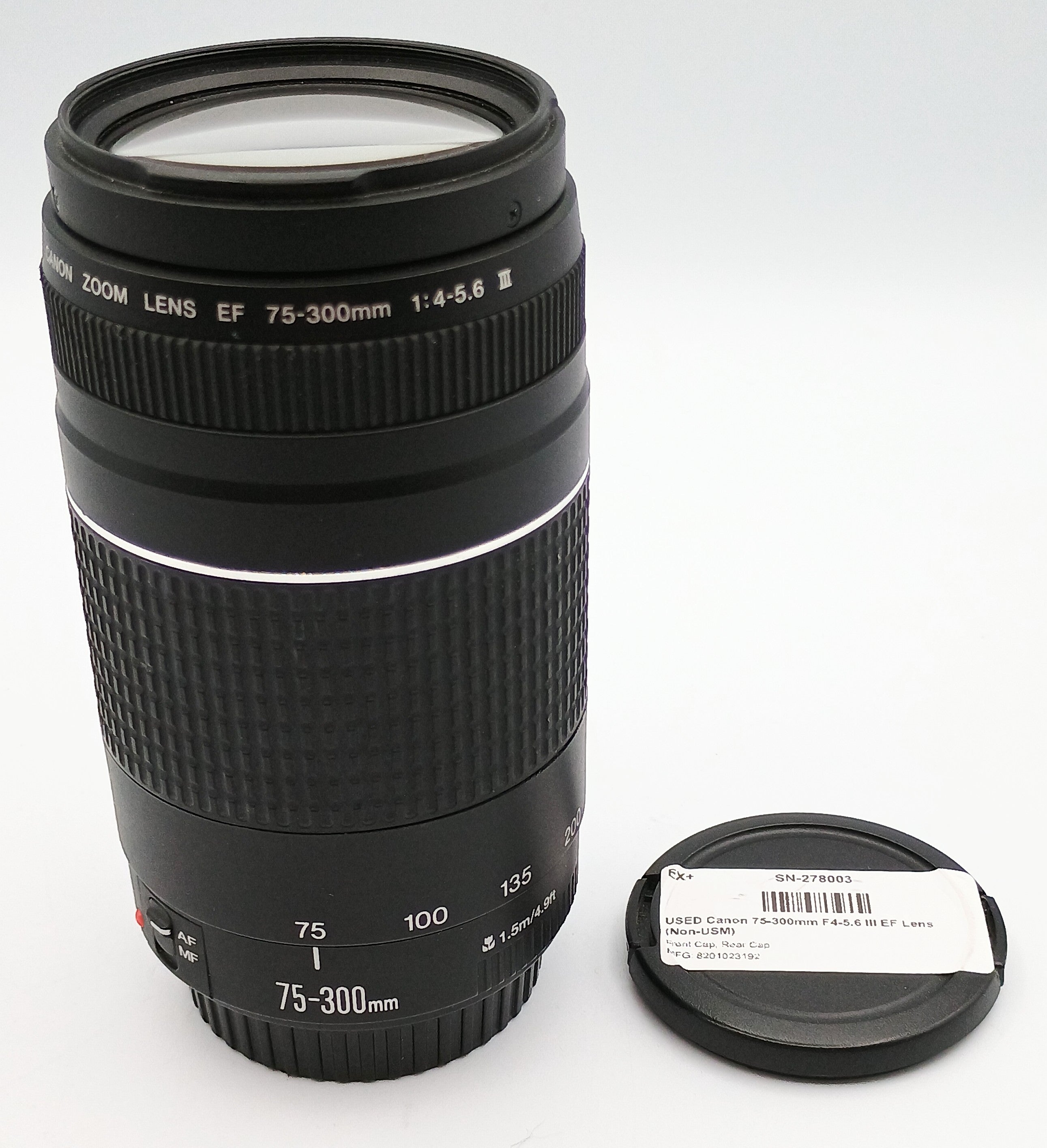 USED Canon 75-300mm F4-5.6 III EF Lens (Non-USM)