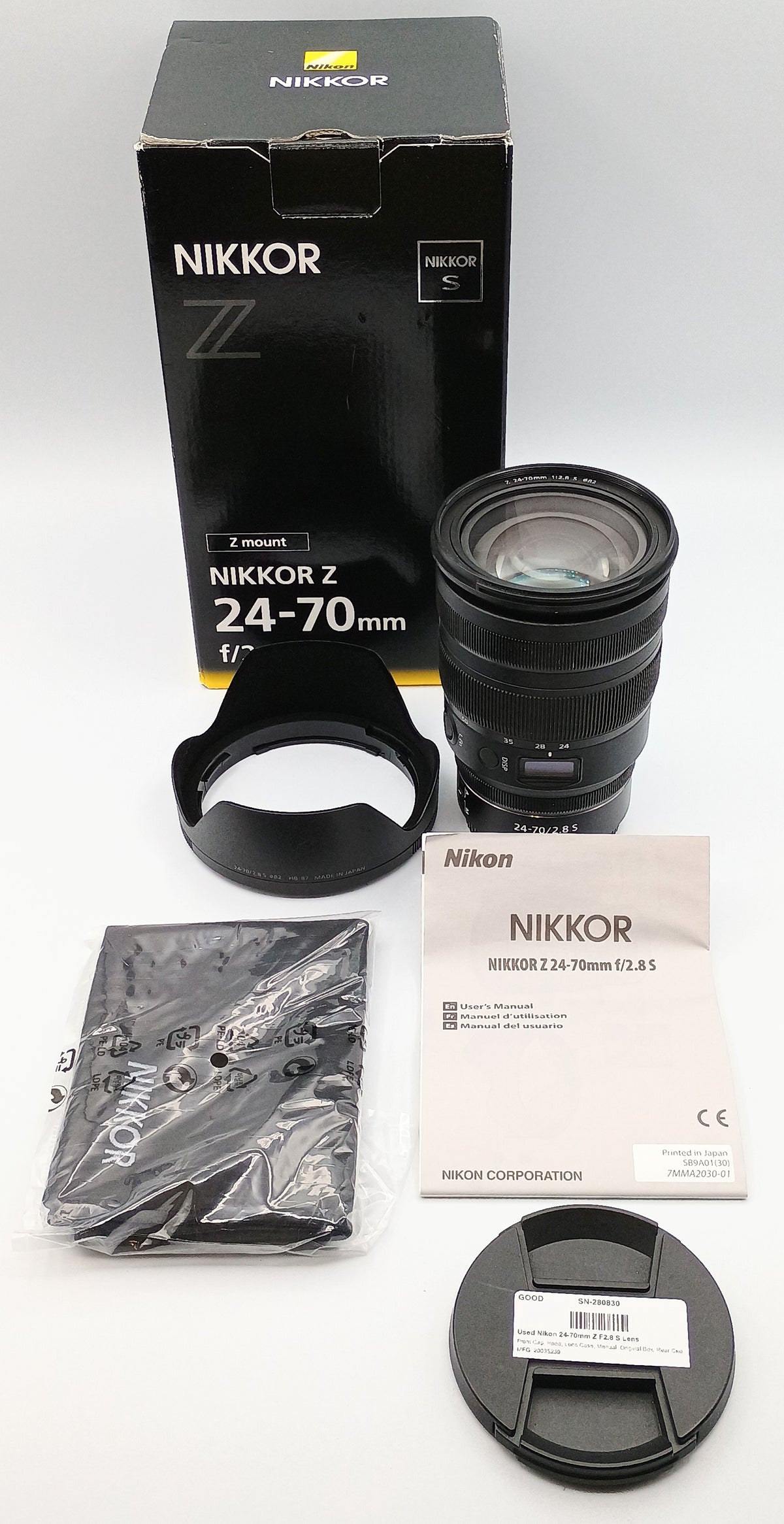 Used Nikon 24-70mm Z F2.8 S Lens
