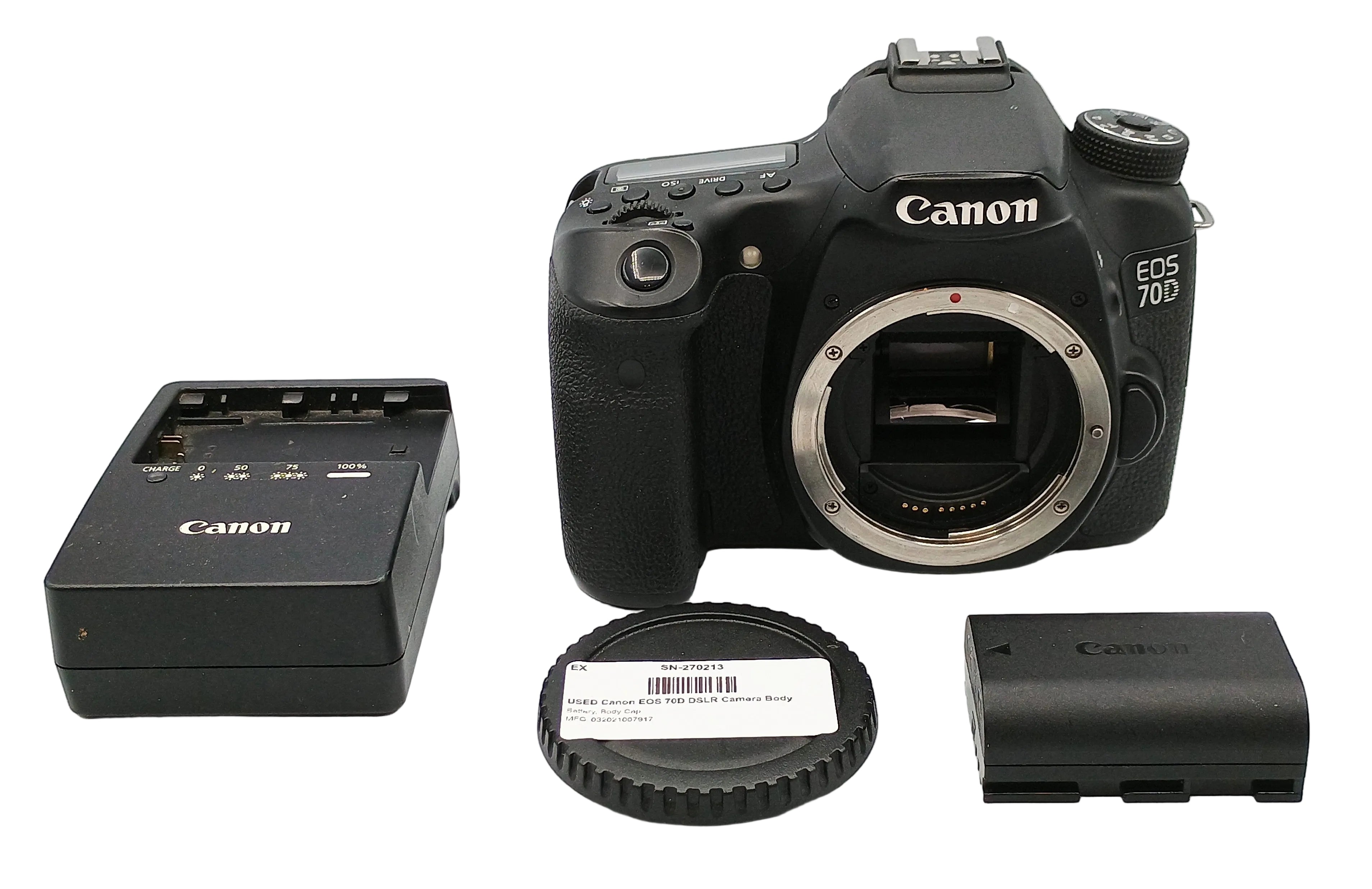 USED Canon EOS 70D DSLR Camera Body