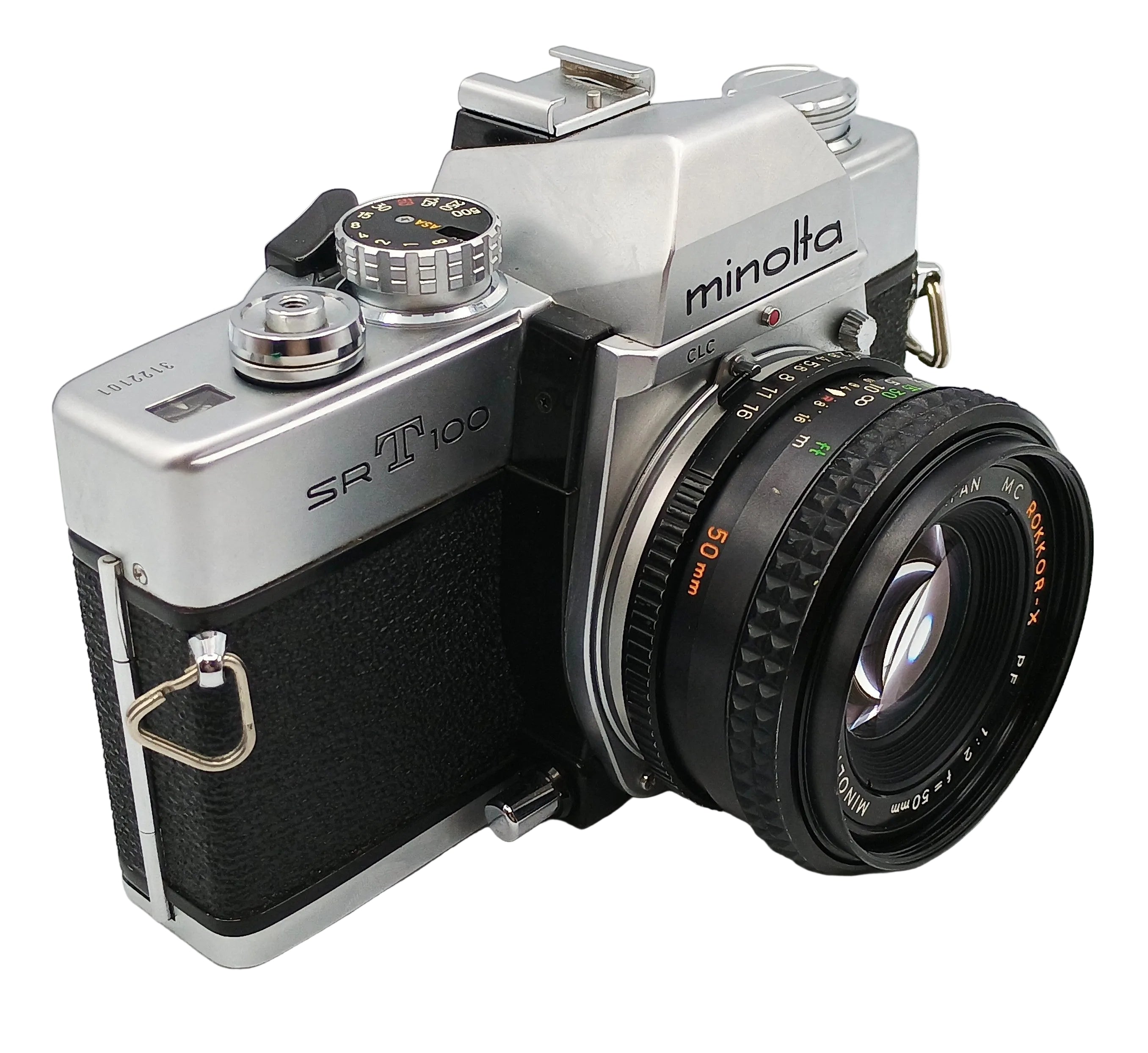 Used Minolta SRT 100 Film SLR W/ 50mm F2 Lens