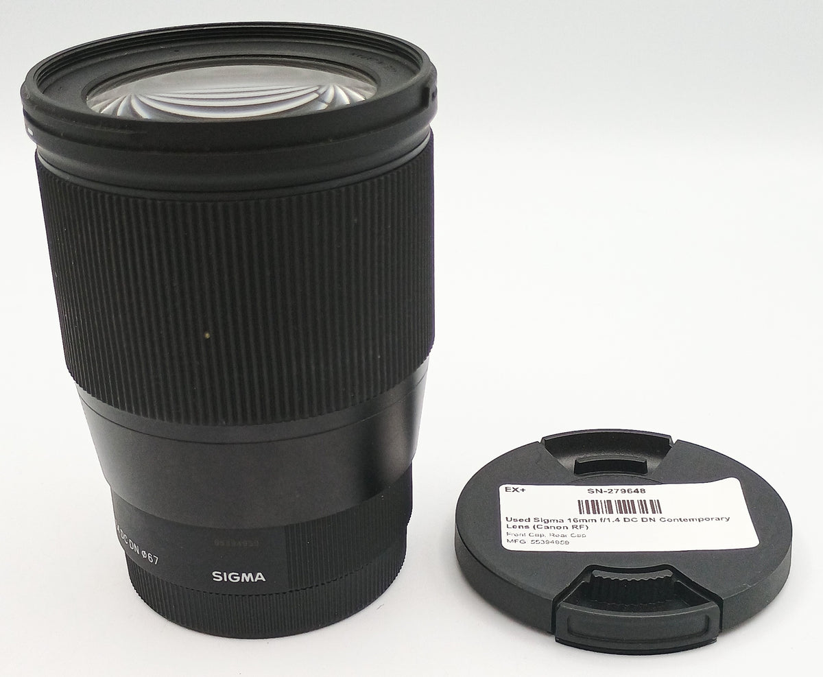 Used Sigma 16mm f/1.4 DC DN Contemporary Lens (Canon RF)