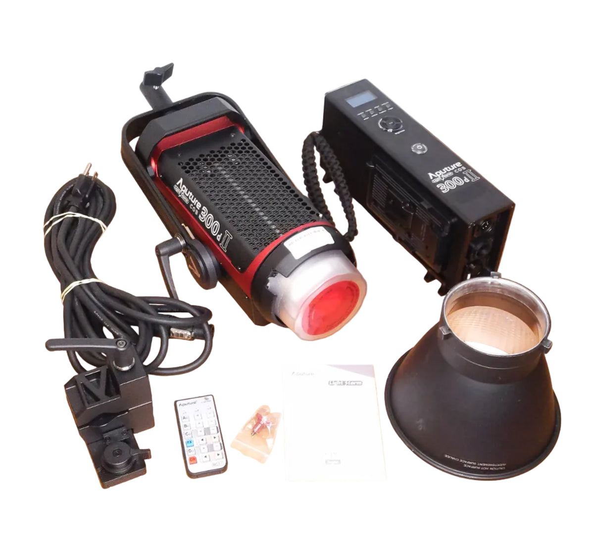 Used Aputure Light Storm C300d Mark II  LED Light Kit with V-Mount Battery Plate