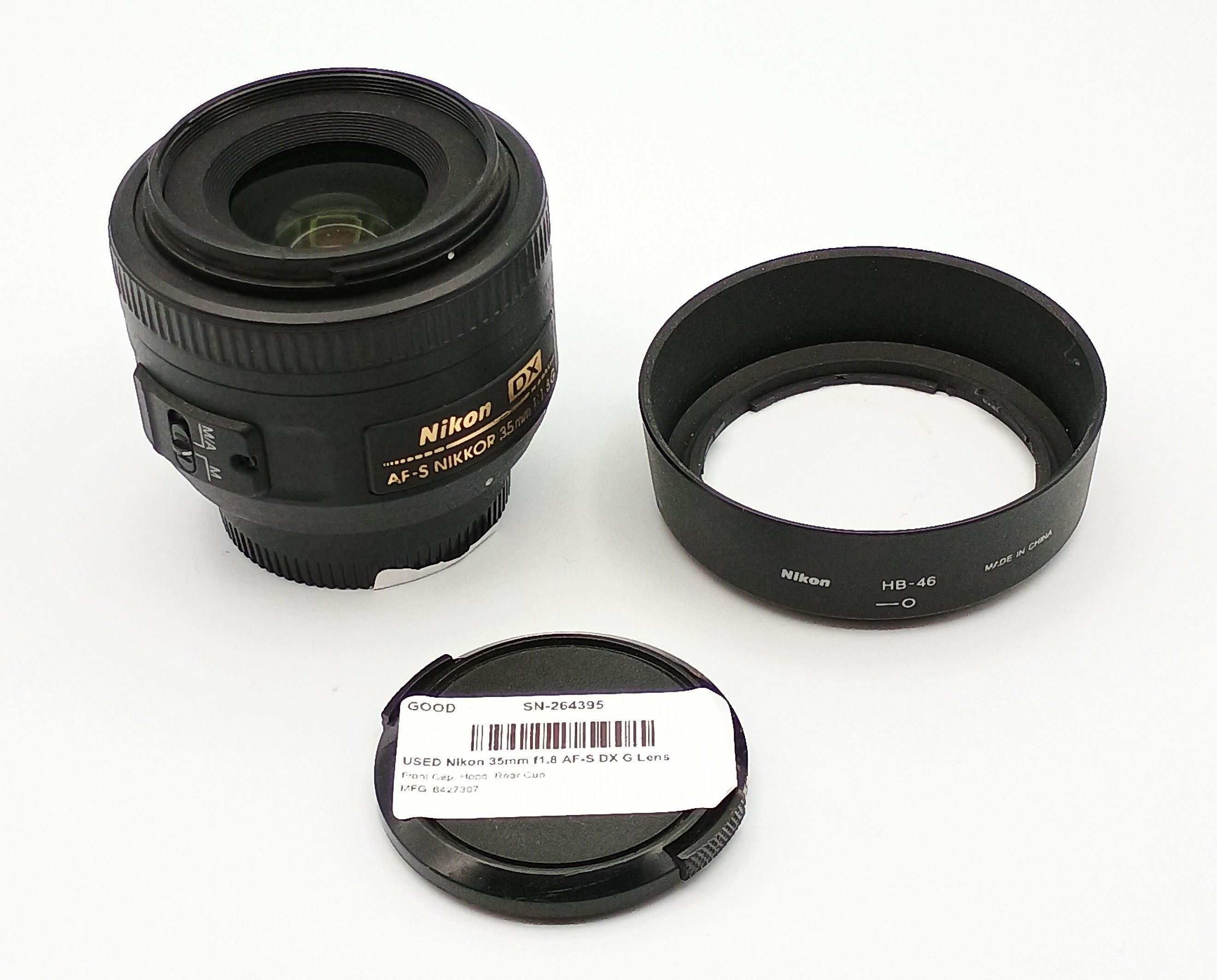 USED Nikon 35mm f1.8 AF-S DX G Lens