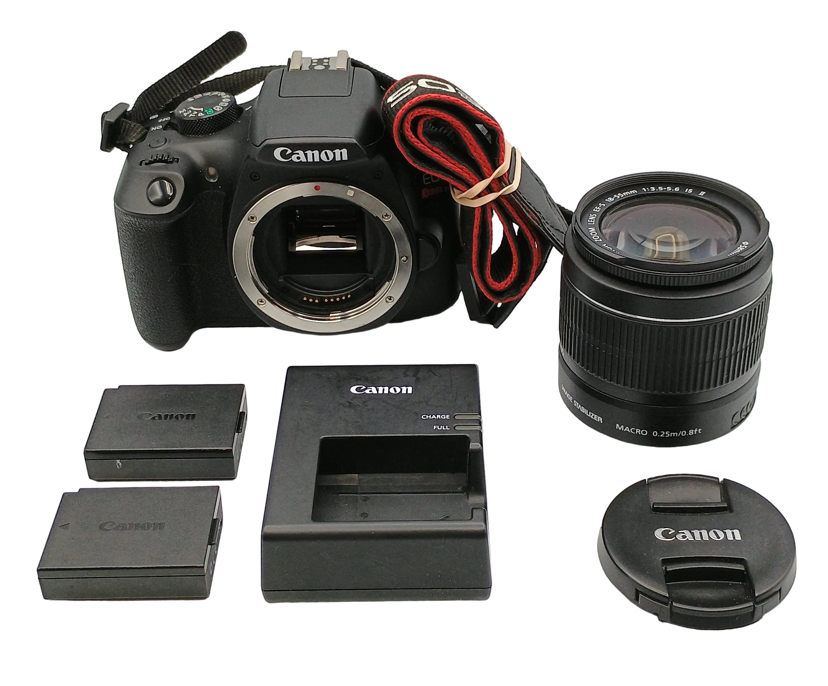 USED Canon EOS Rebel T6 DSLR with EF-S 18-55mm f3.5-5.6 IS II Lens