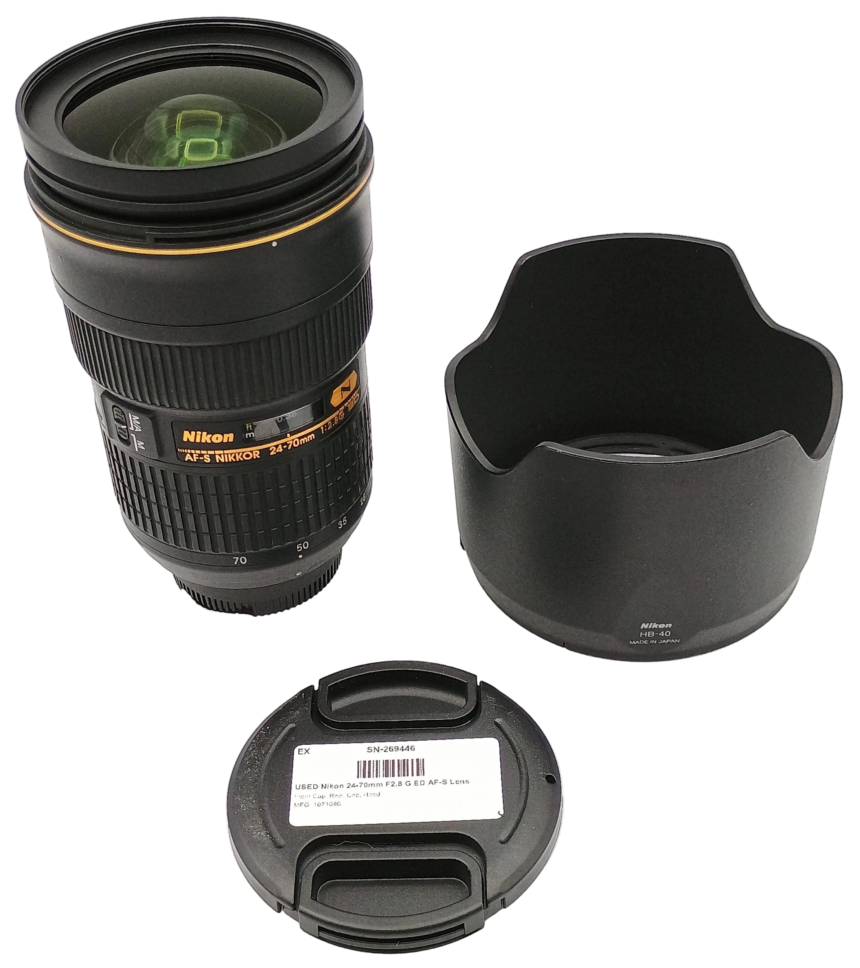 USED Nikon 24-70mm F2.8 G ED AF-S Lens