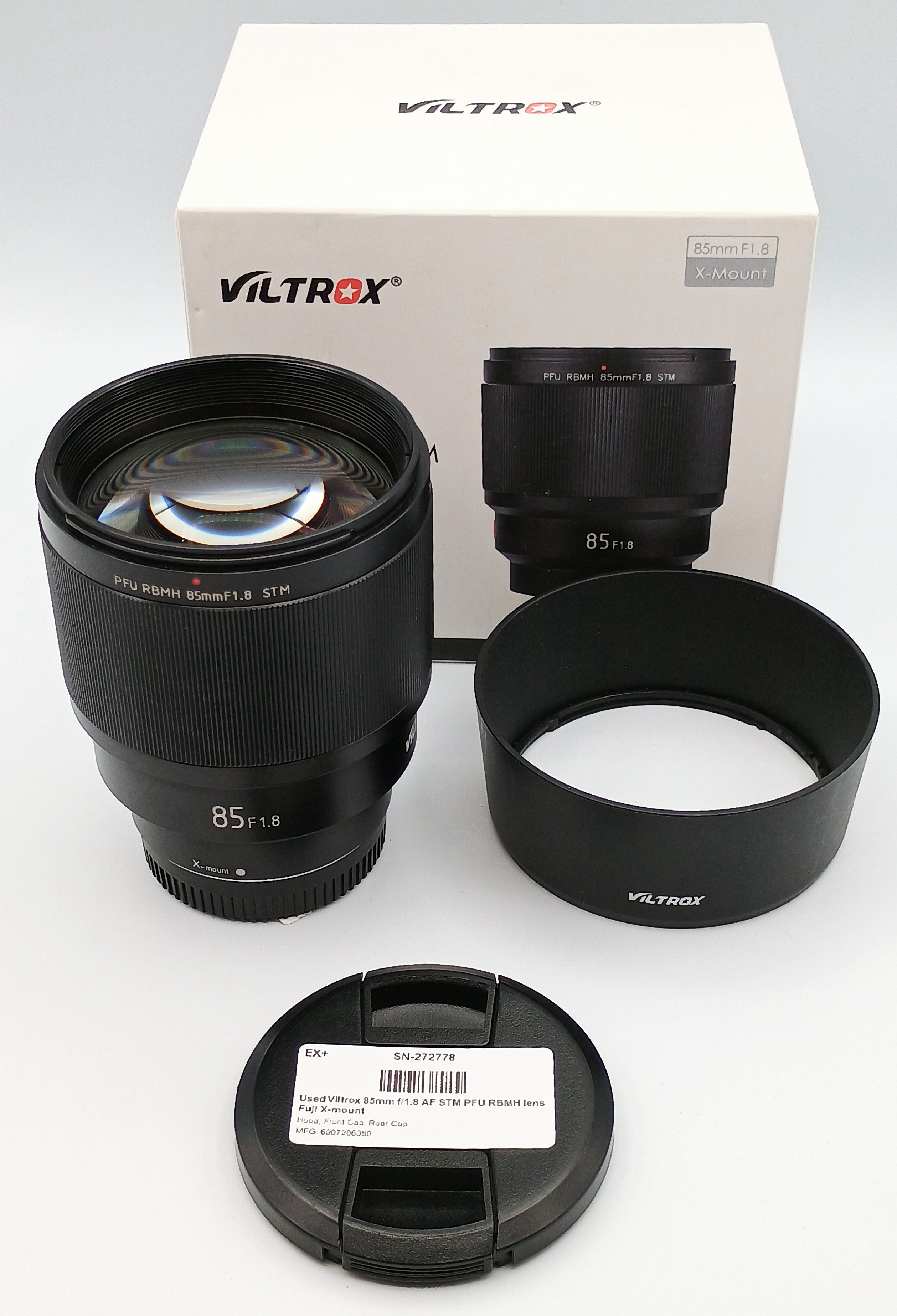 Used Viltrox 85mm f/1.8 AF STM PFU RBMH lens Fuji X-mount