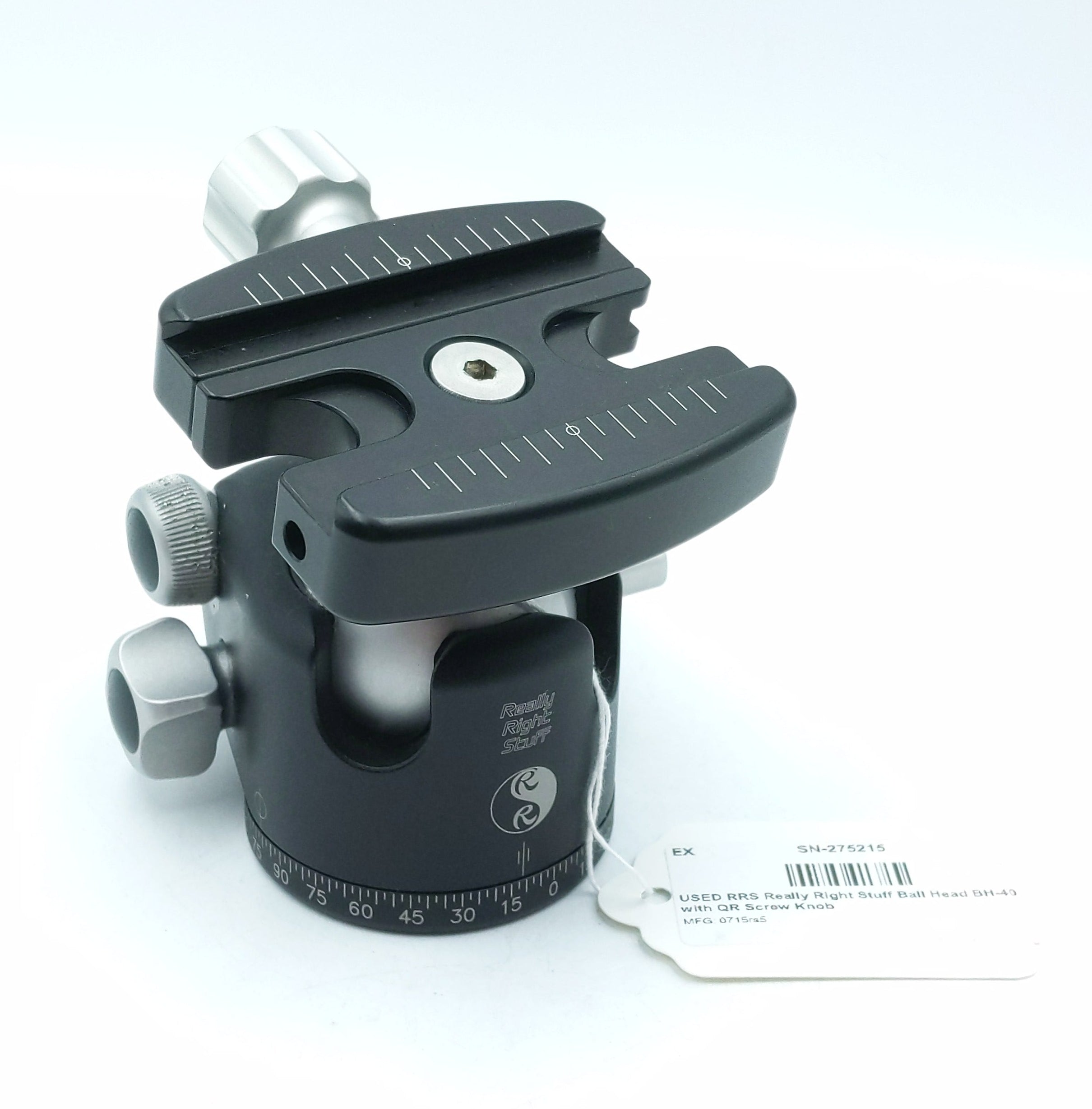 USED RRS Really Right Stuff Ball Head BH-40 with QR Screw Knob