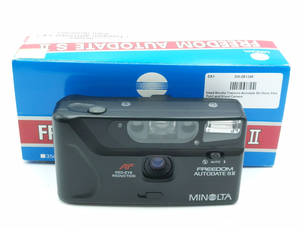 Used Minolta Freedom Autodate SII 35mm Film Point and Shoot Camera