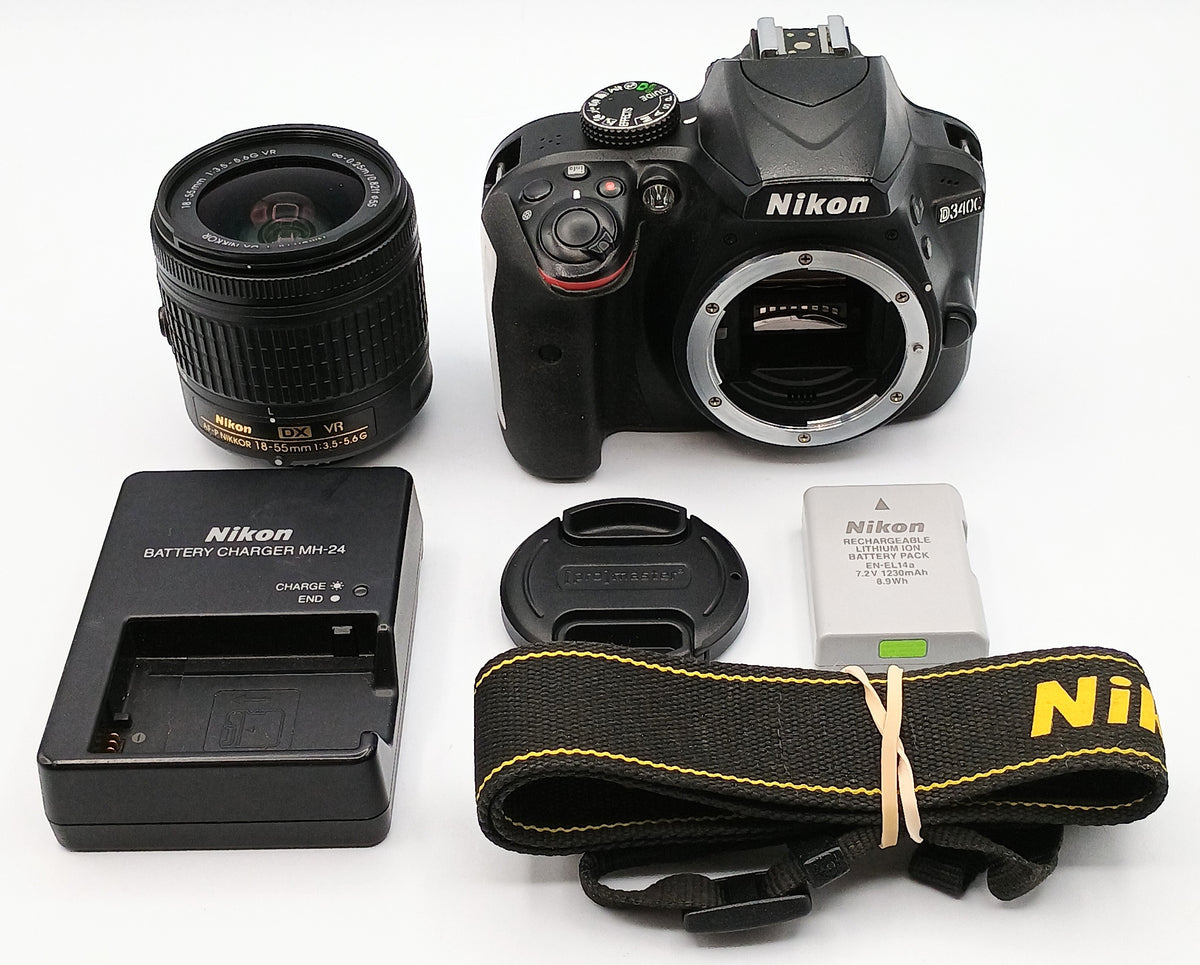 USED Nikon D3400 Digital SLR Kit (Black) with AF-P 18-55mm f3.5-5.6 G VR DX Lens