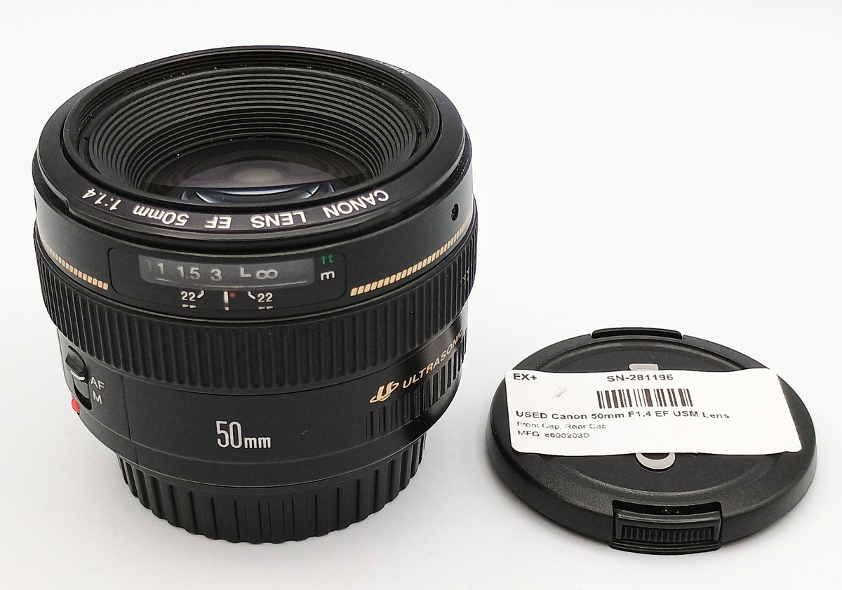 USED Canon 50mm F1.4 EF USM Lens