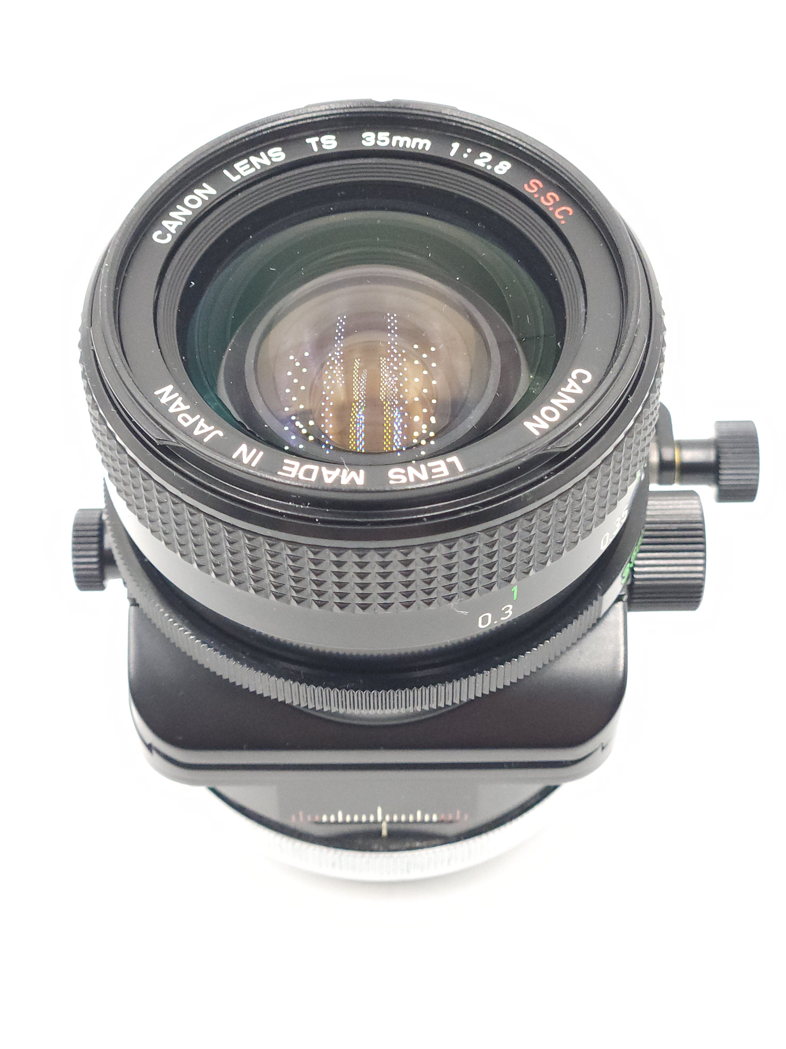 Used Canon FD 35mm f2.8 TS Tilt-Shift Lens w/Tripod Extension & Case