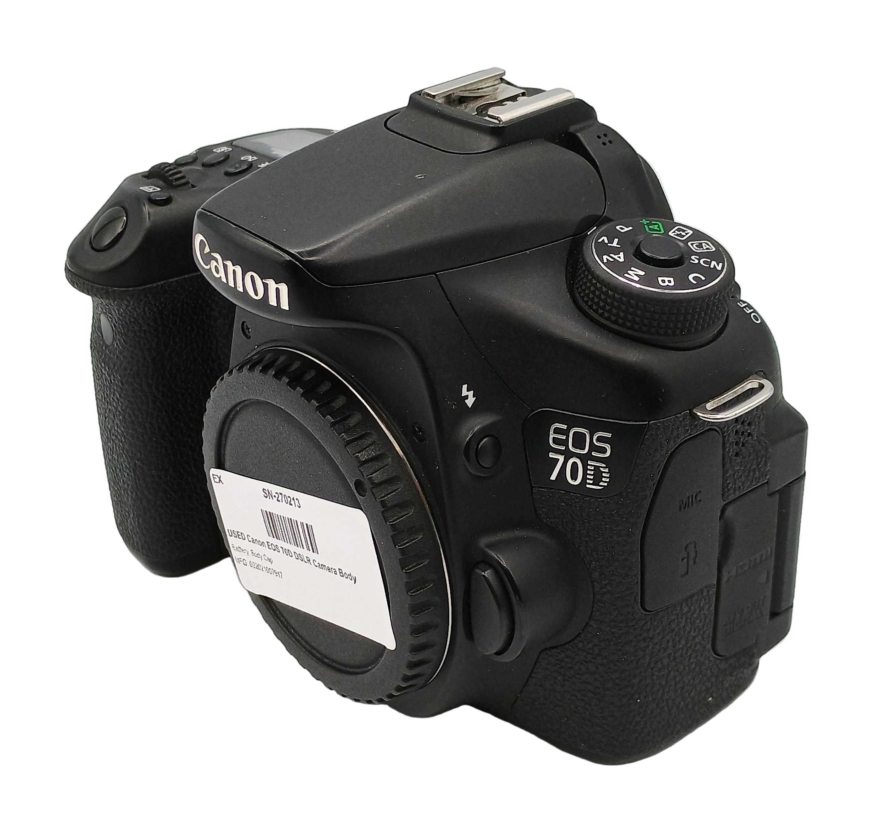 USED Canon EOS 70D DSLR Camera Body