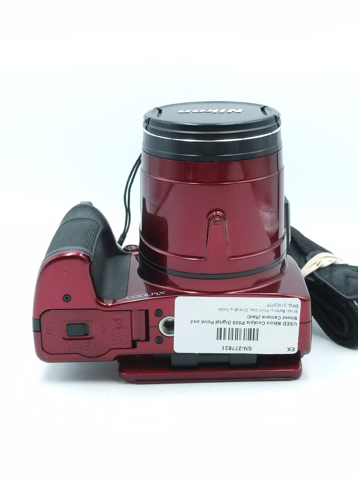 USED Nikon Coolpix P500 Digital Point and Shoot Camera (Red)